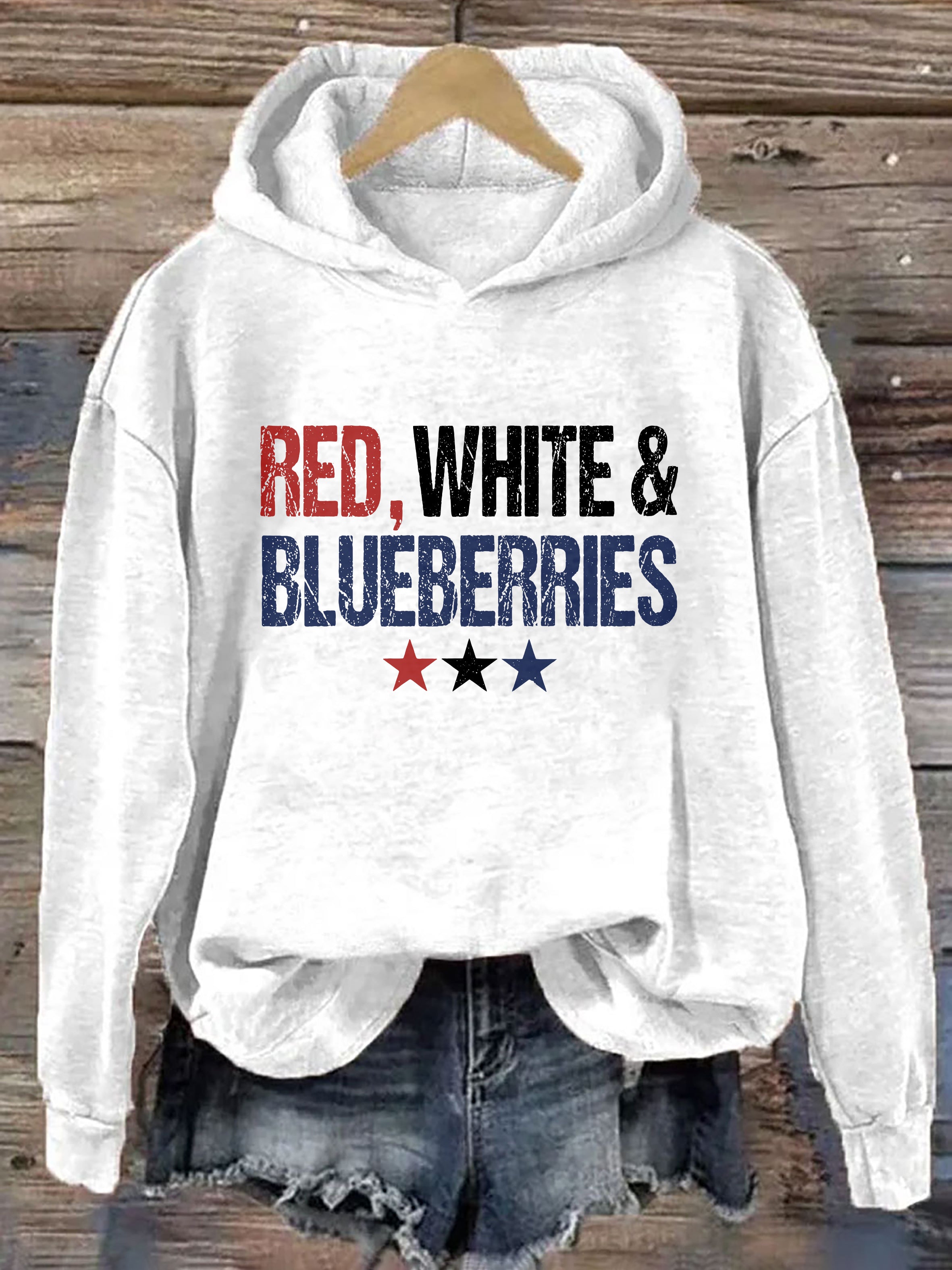 Red White & Blueberries Hoodie