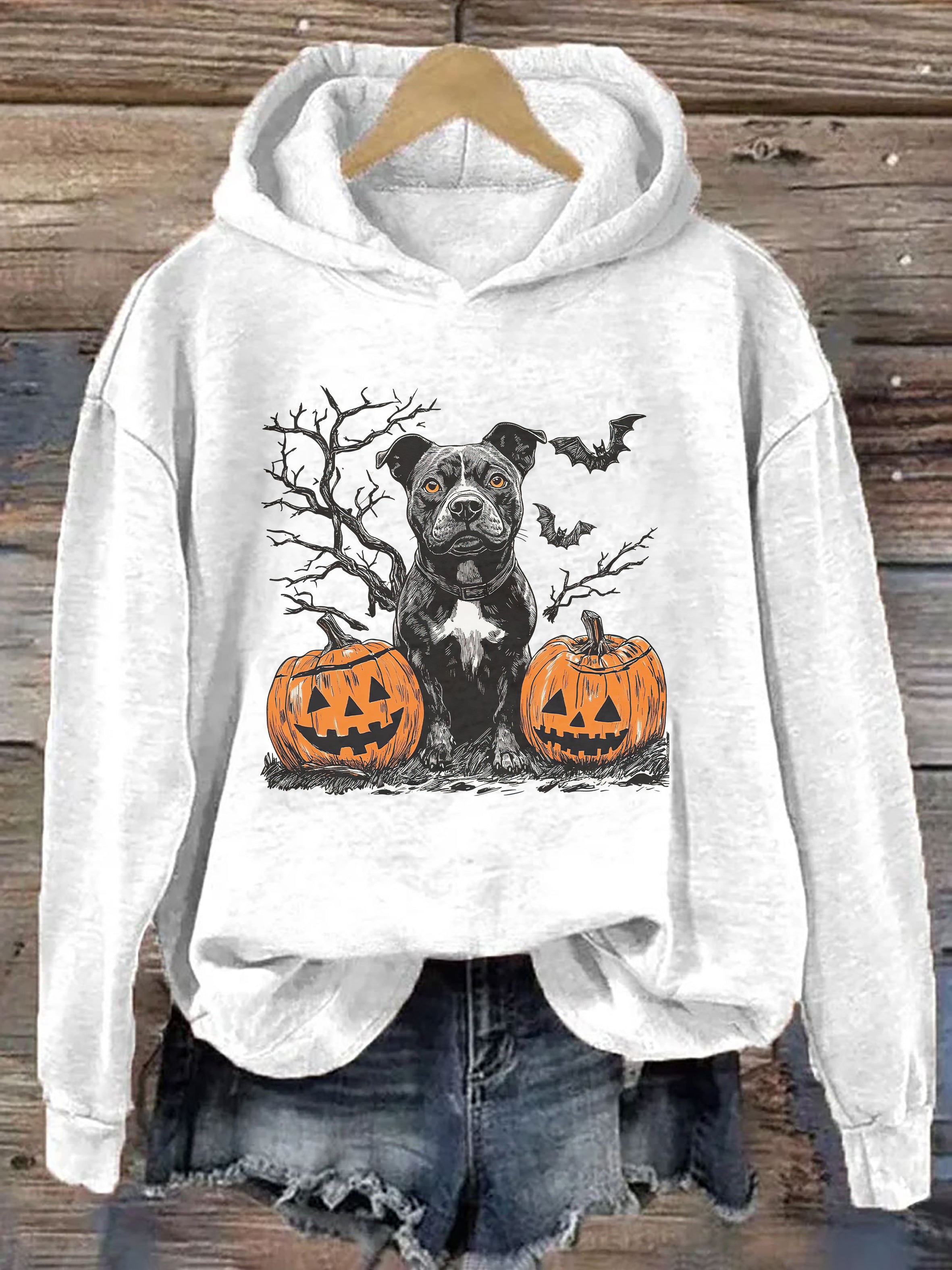 Pitbull Halloween Hoodie