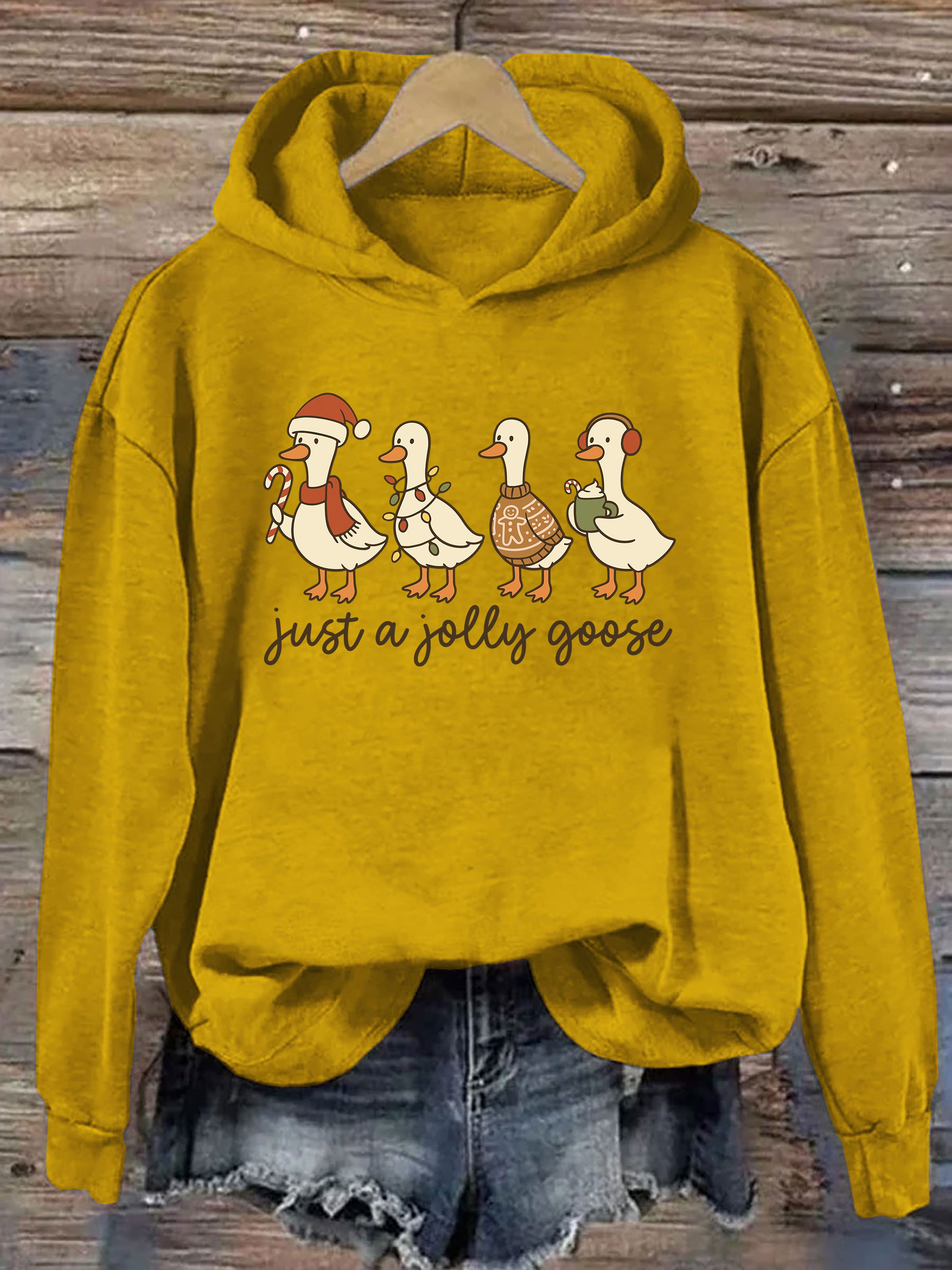 Funny Christmas Goose Hoodie