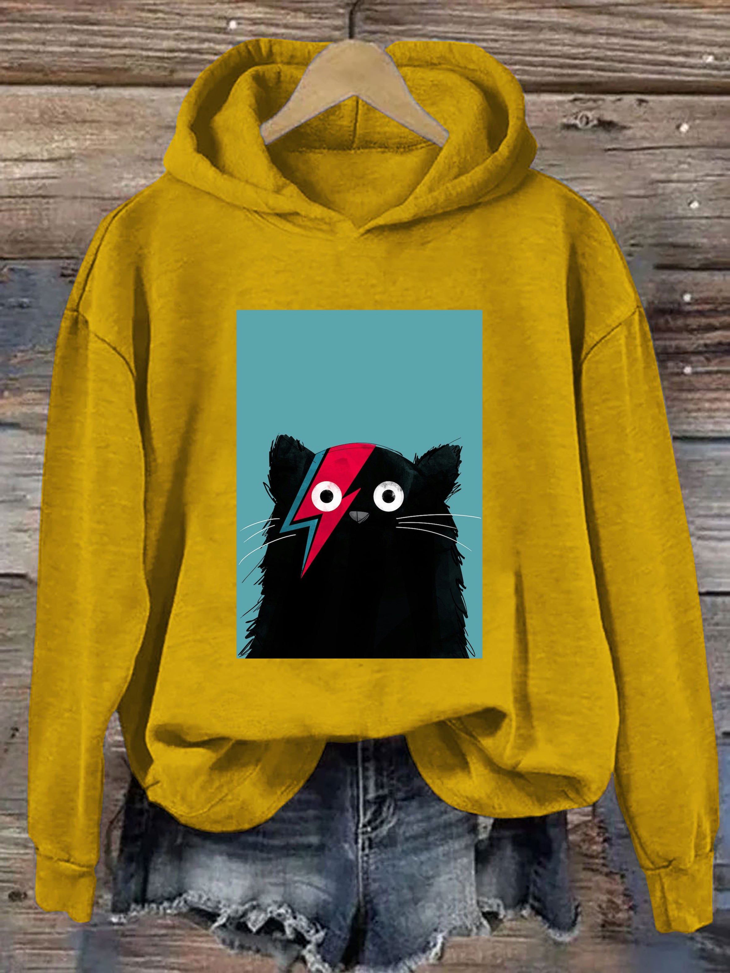Cat Bowie Art Hoodie
