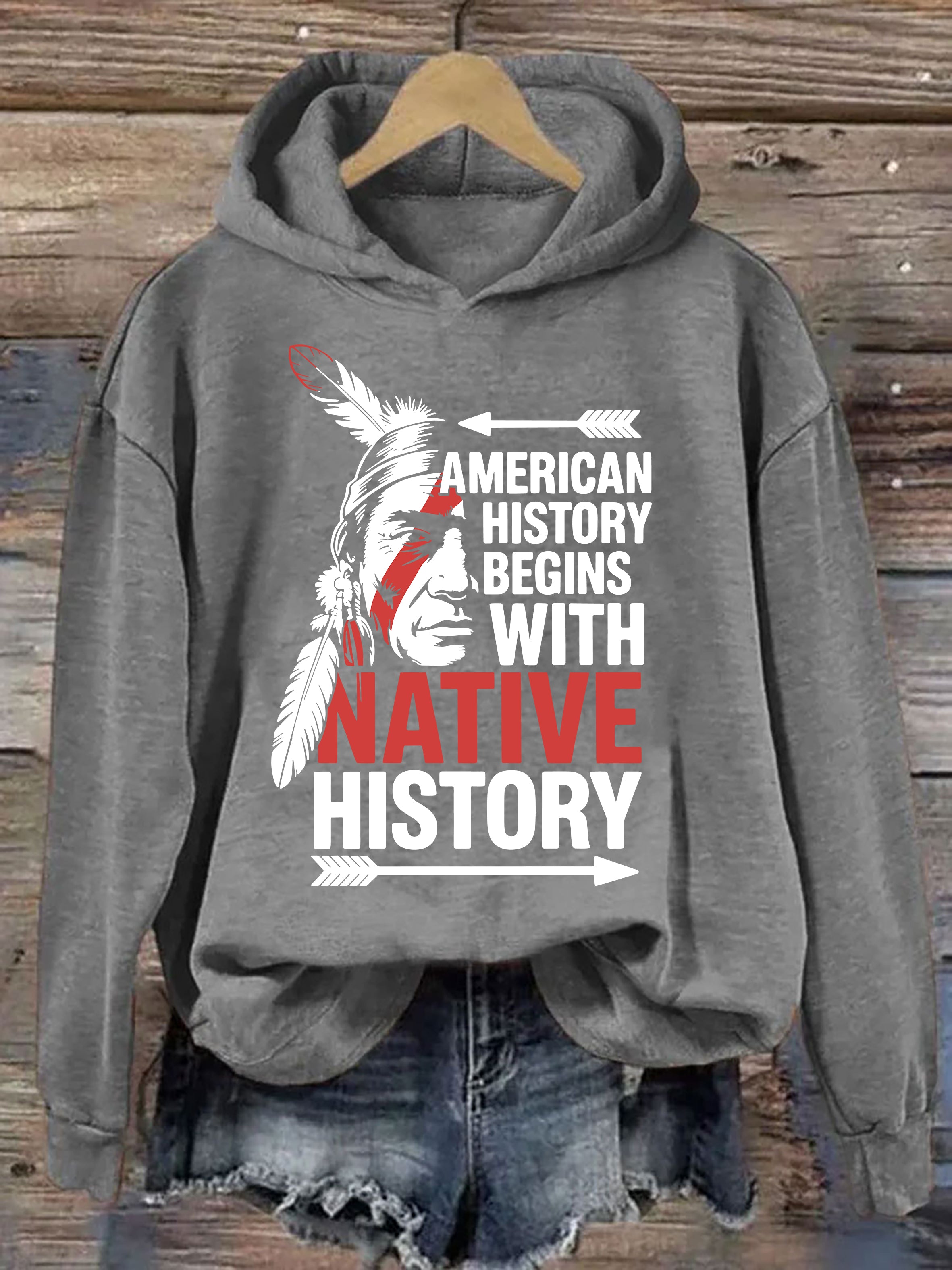 American History Begins With Native Pride Hoodie