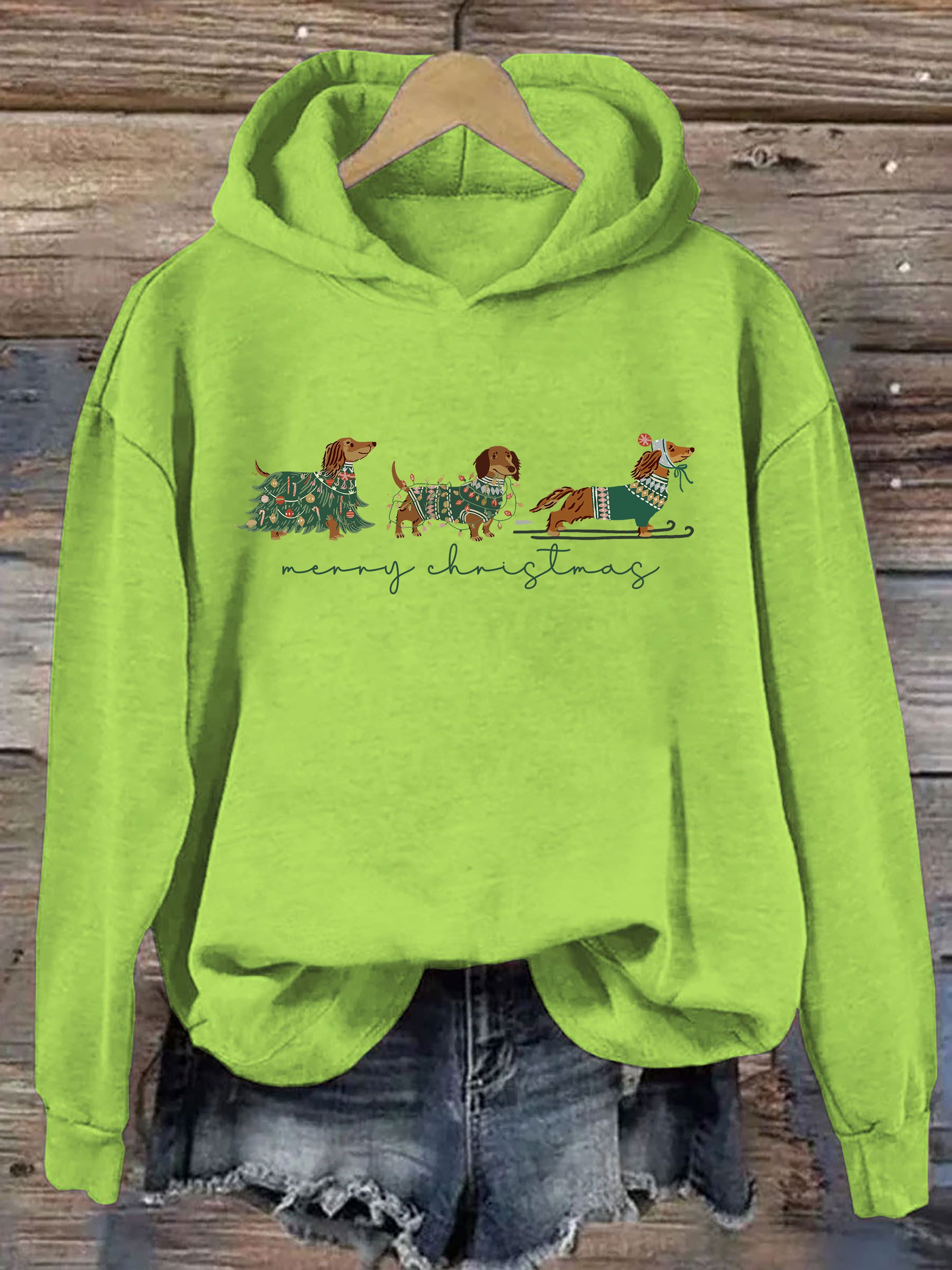 Christmas Dachshund Dog Hoodie
