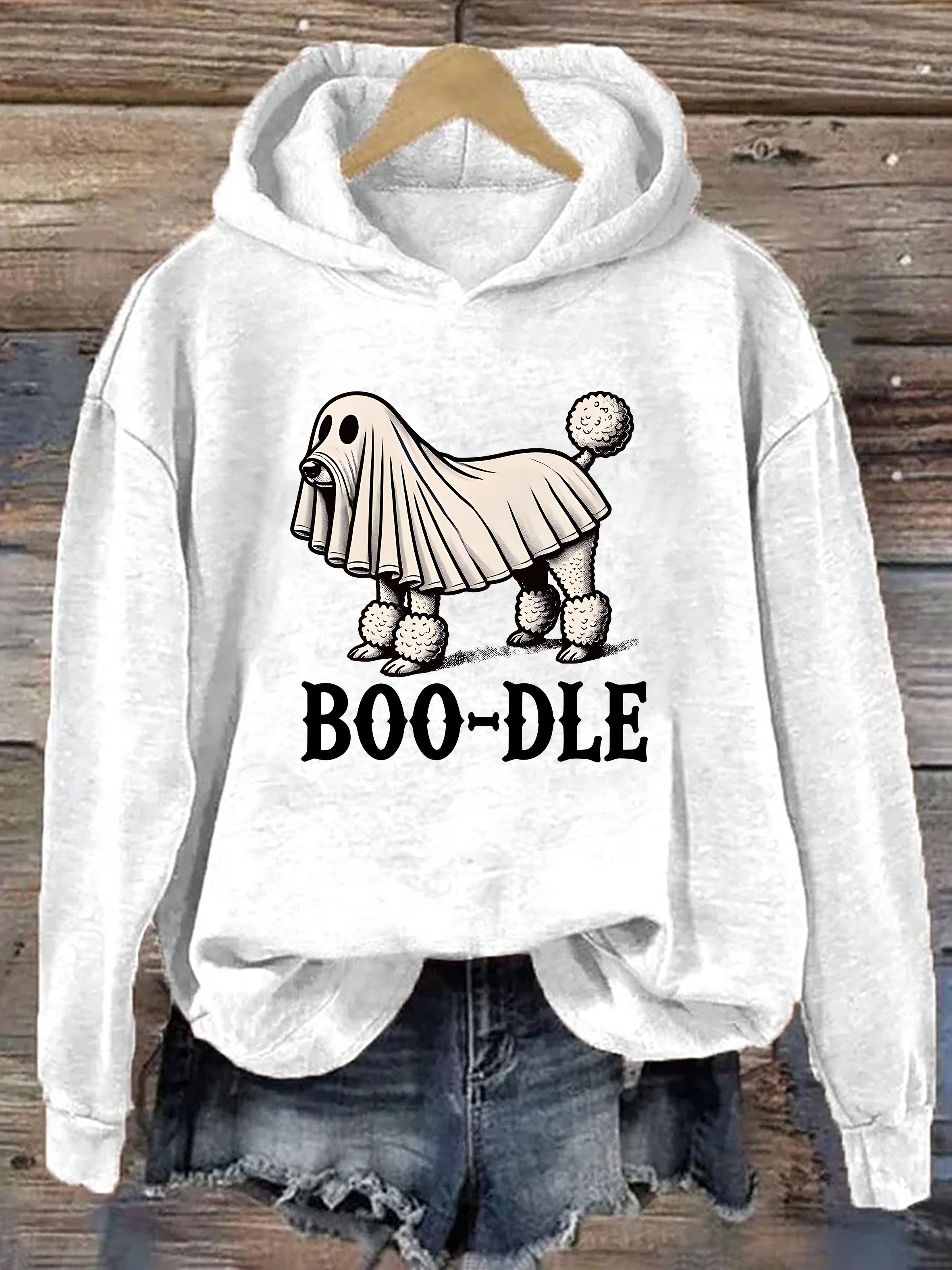 Funny Halloween Ghost Dog Hoodie