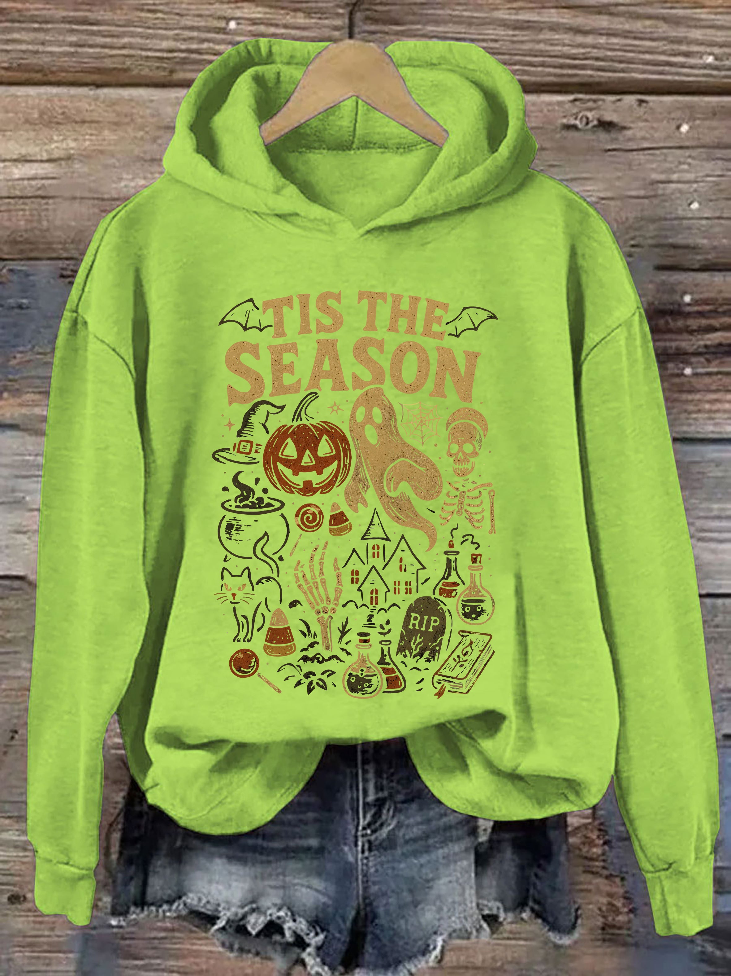 Tis' The Season Vintage Halloween Hoodie