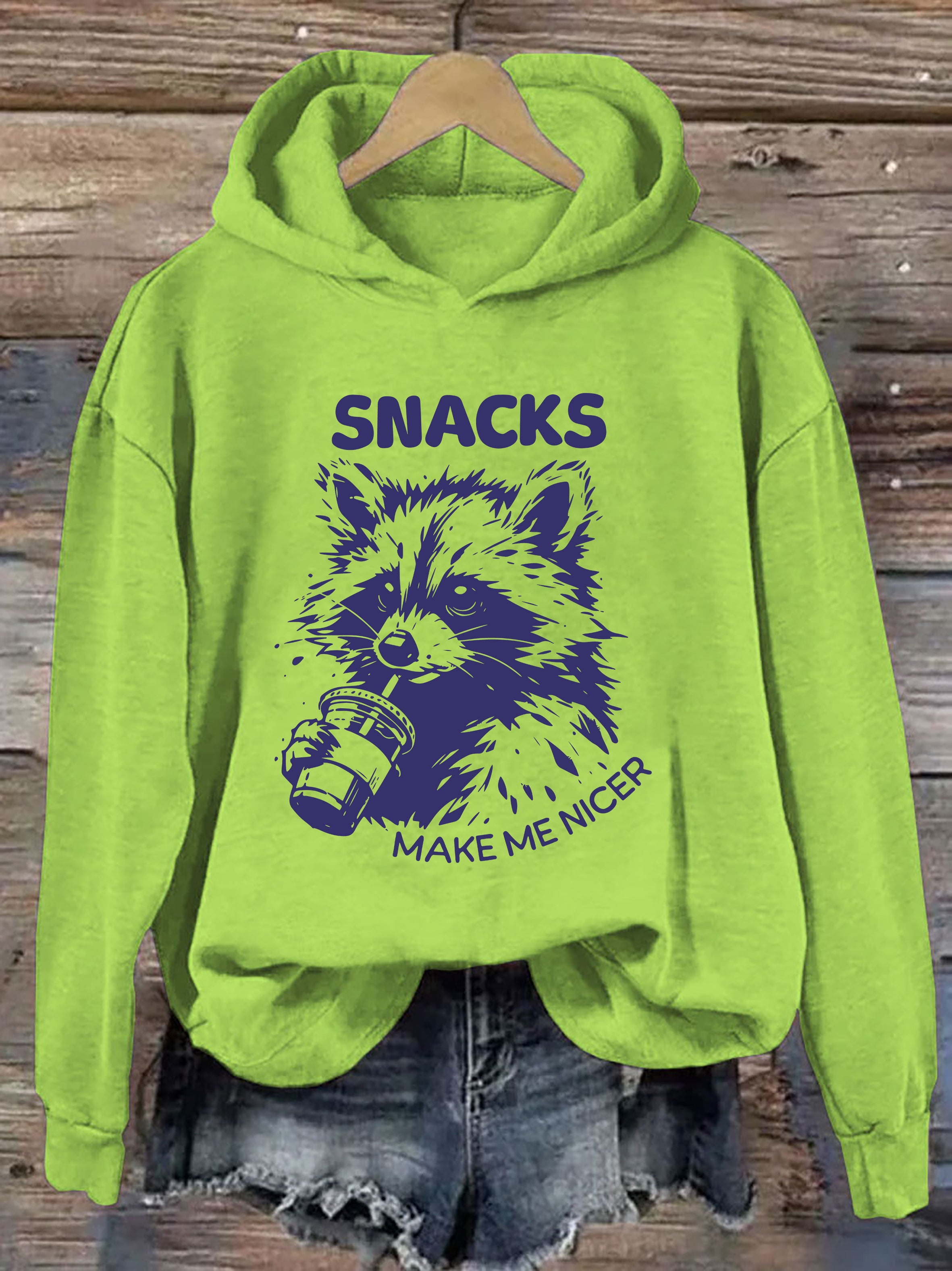 Snacks Make Me Nice Hoodie
