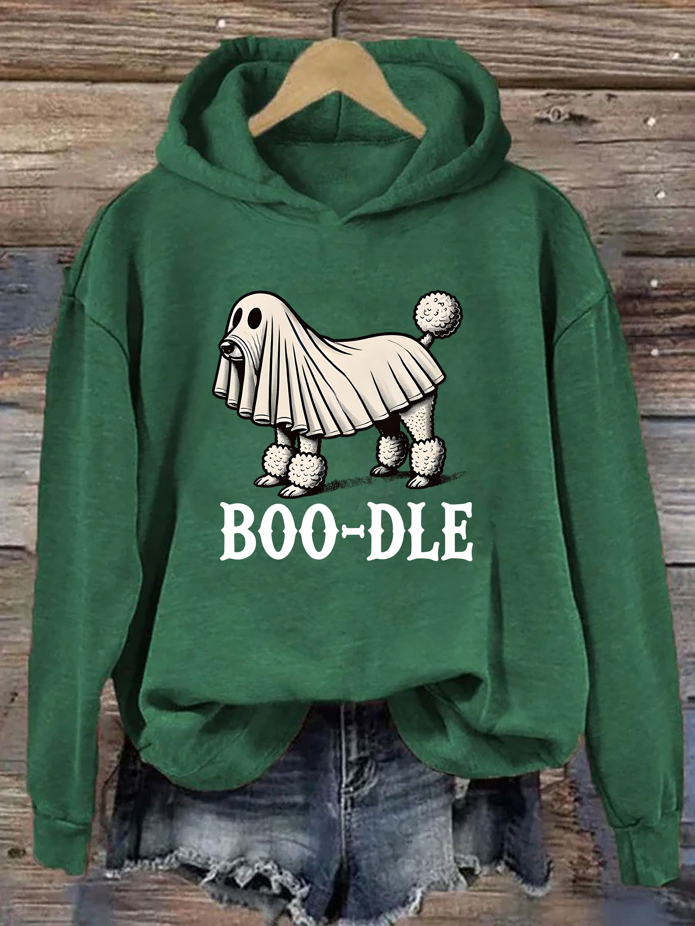 Funny Halloween Ghost Dog Hoodie