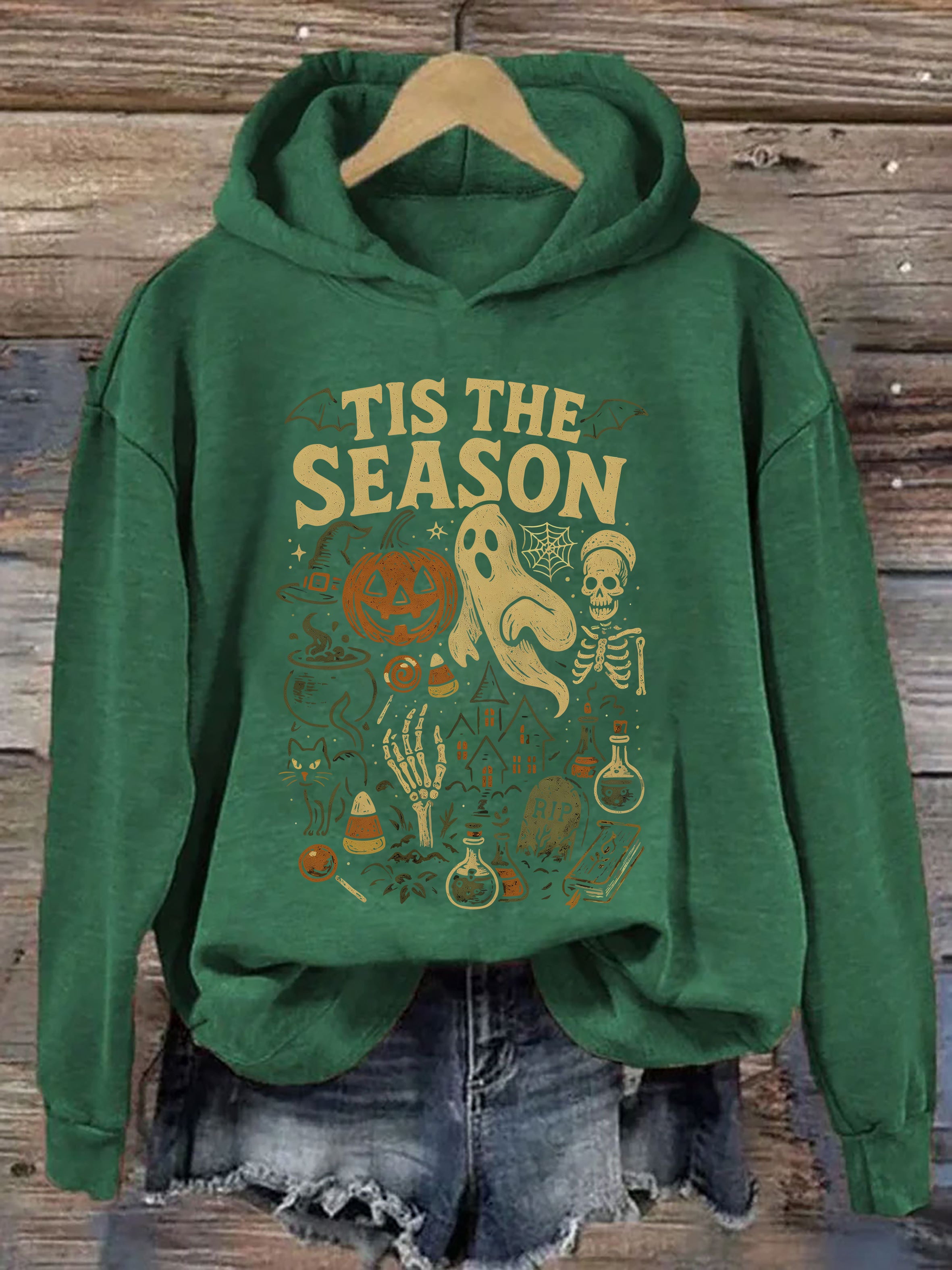 Tis' The Season Vintage Halloween Hoodie