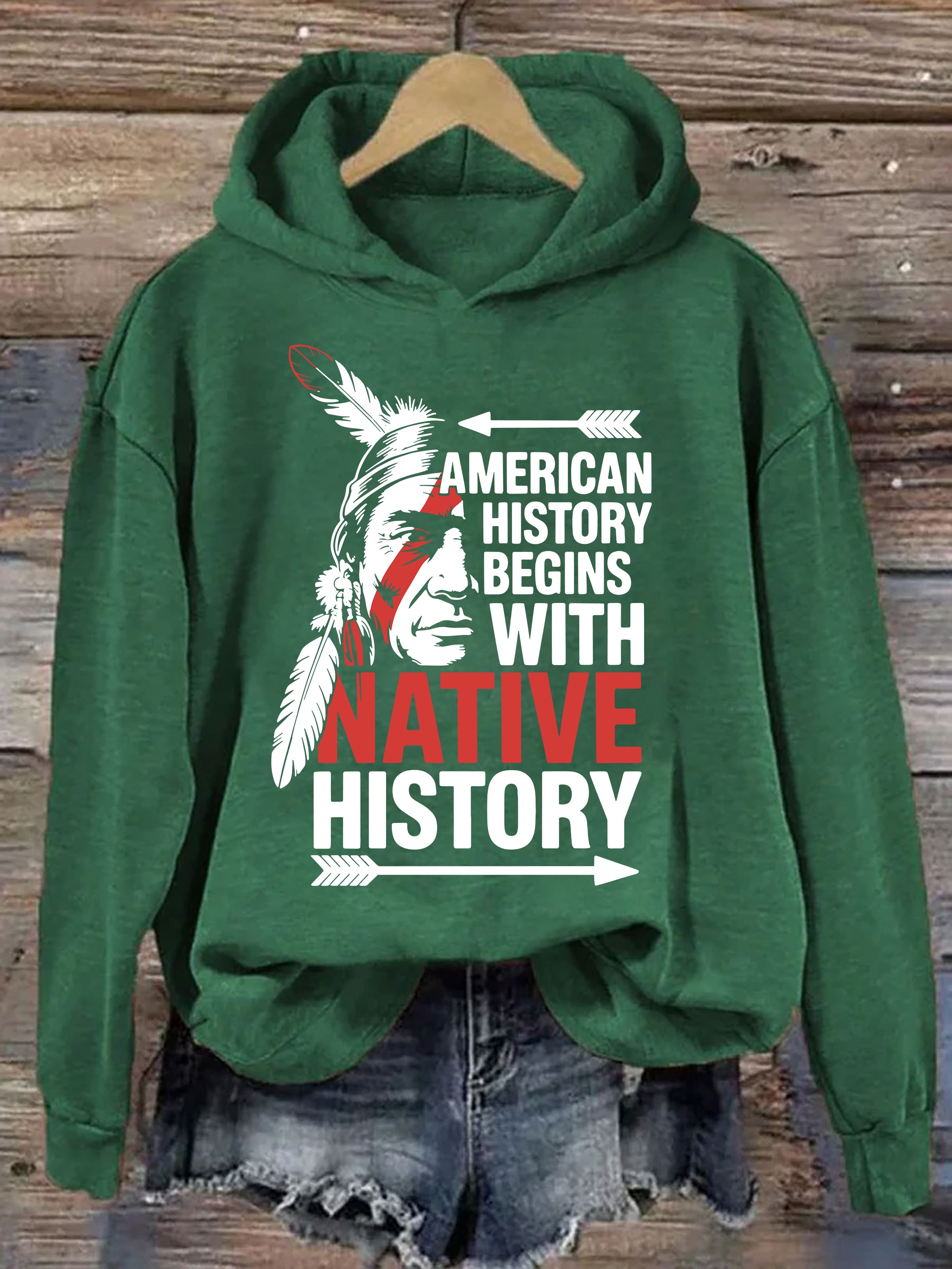 American History Begins With Native Pride Hoodie