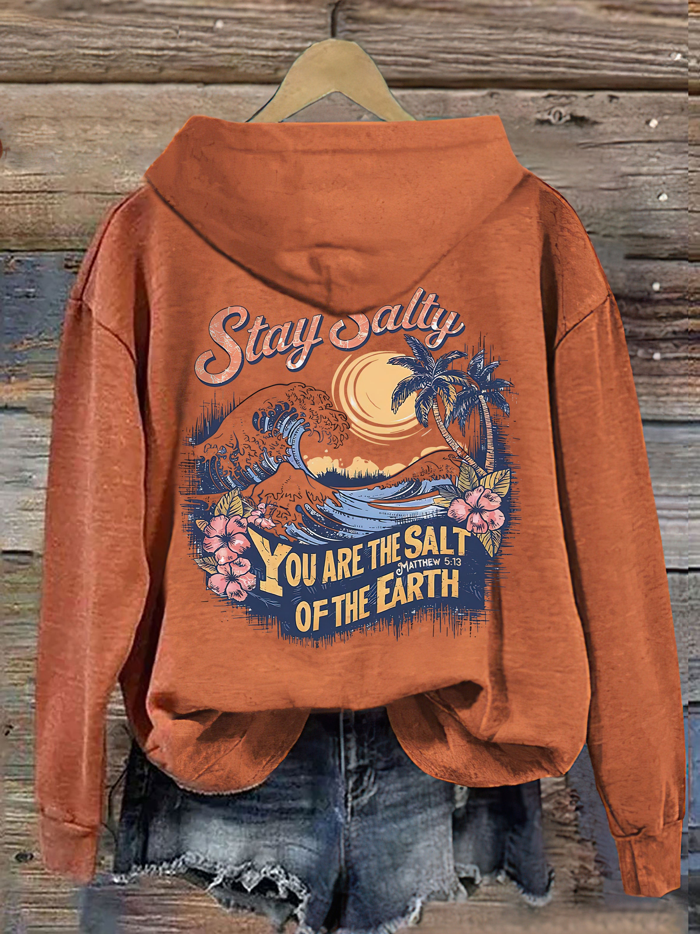 Salty Retro Christian Hoodie