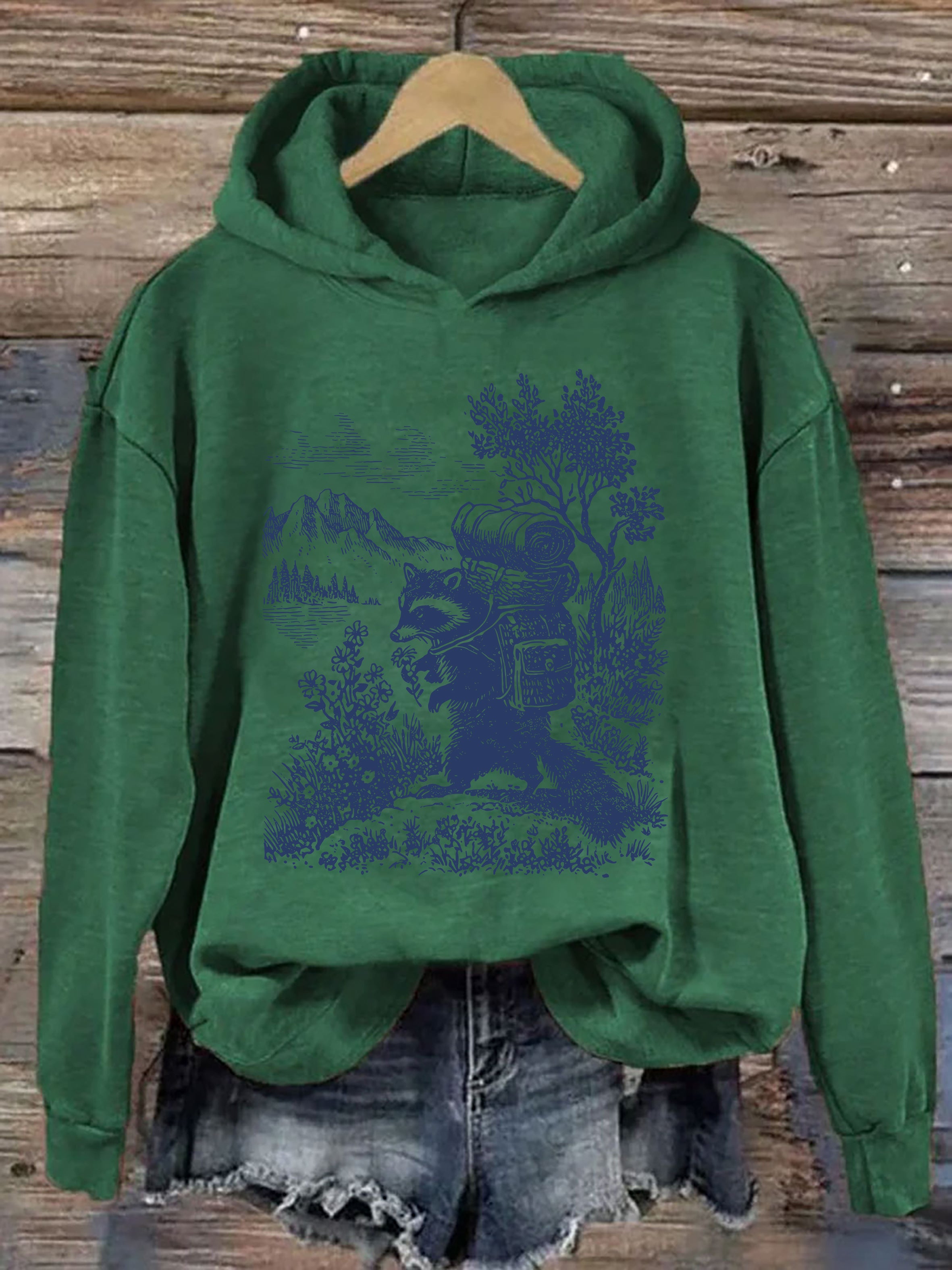 Raccoon Hiking Hoodie