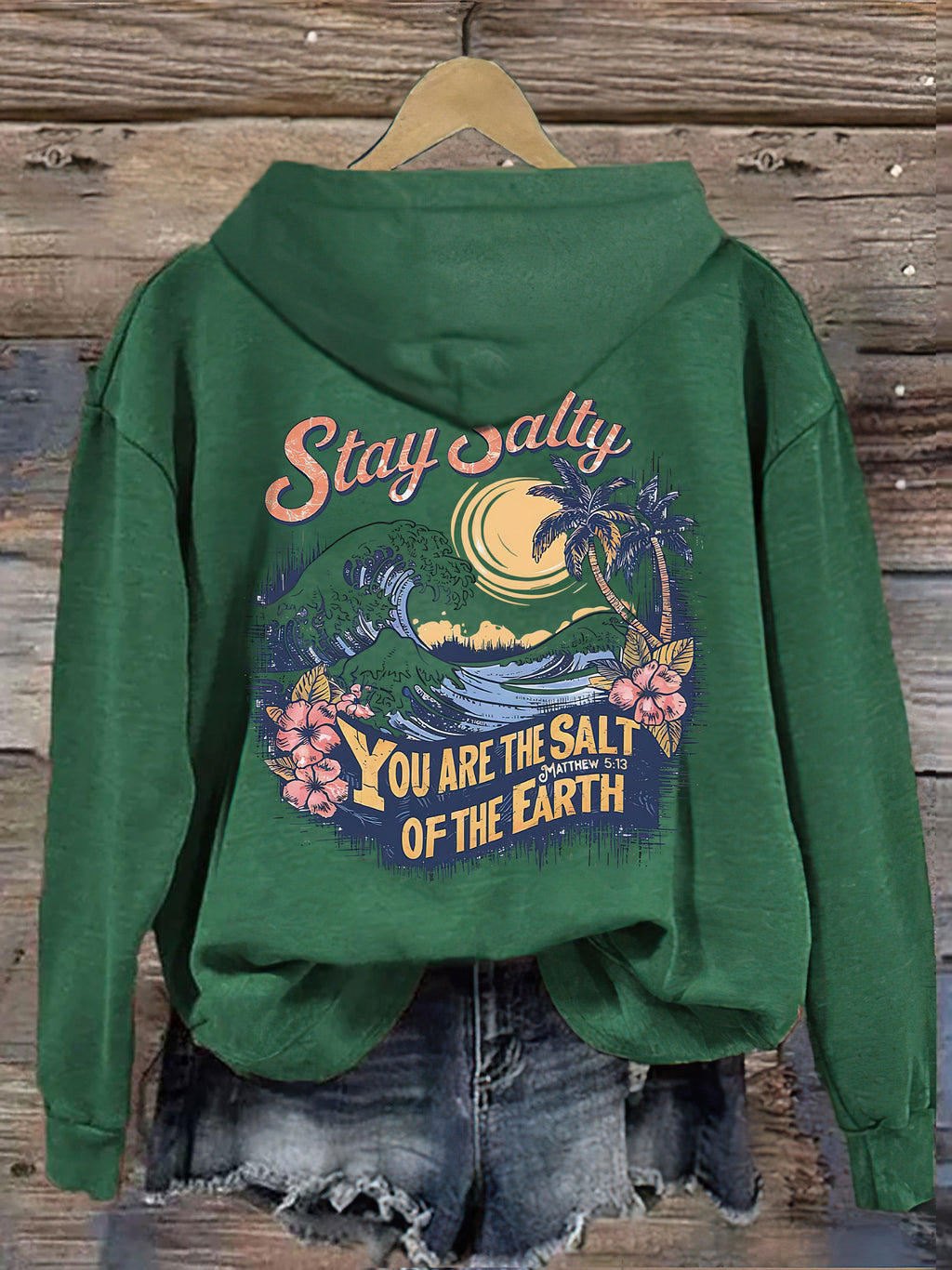 Salty Retro Christian Hoodie