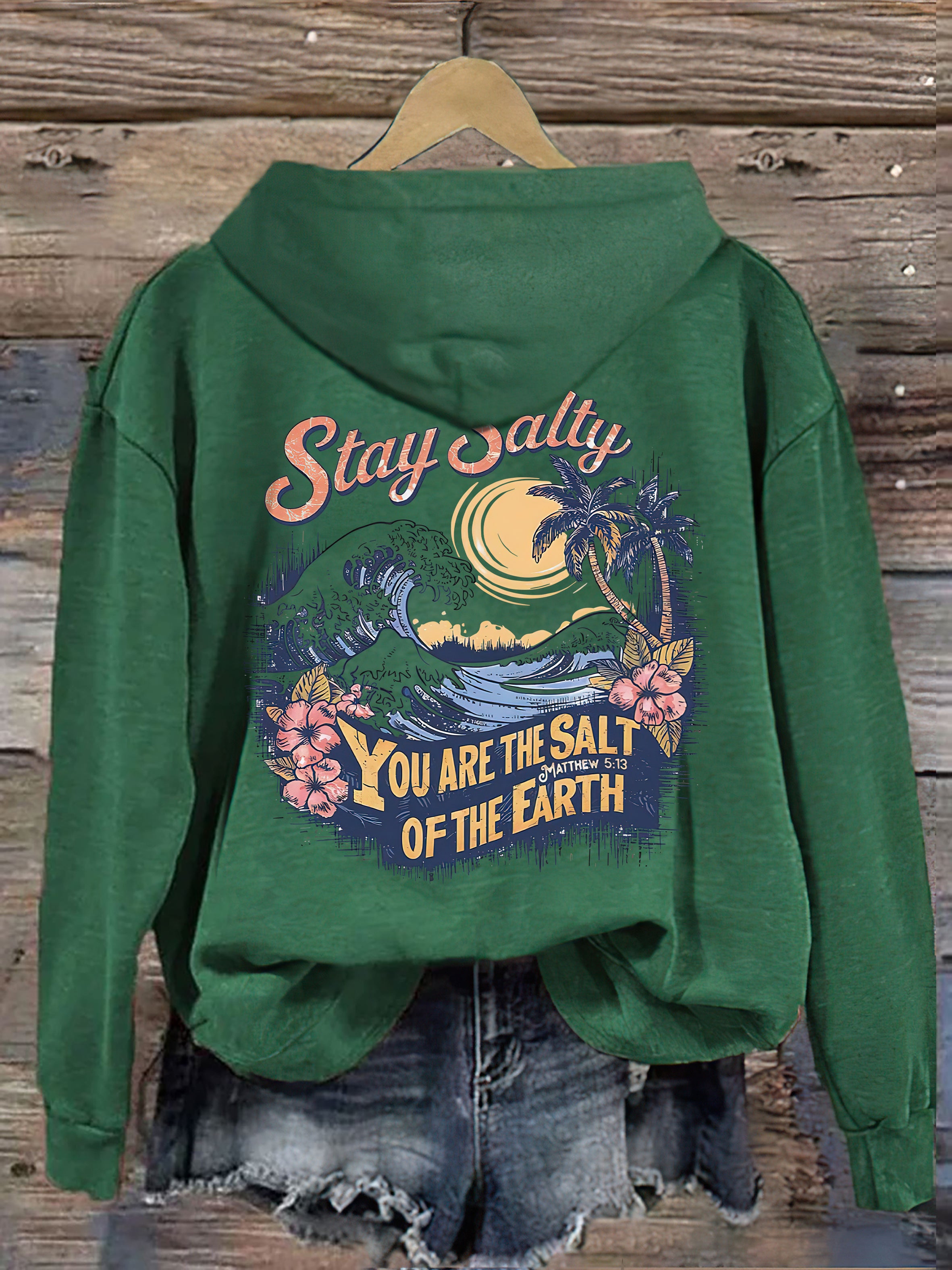 Salty Retro Christian Hoodie
