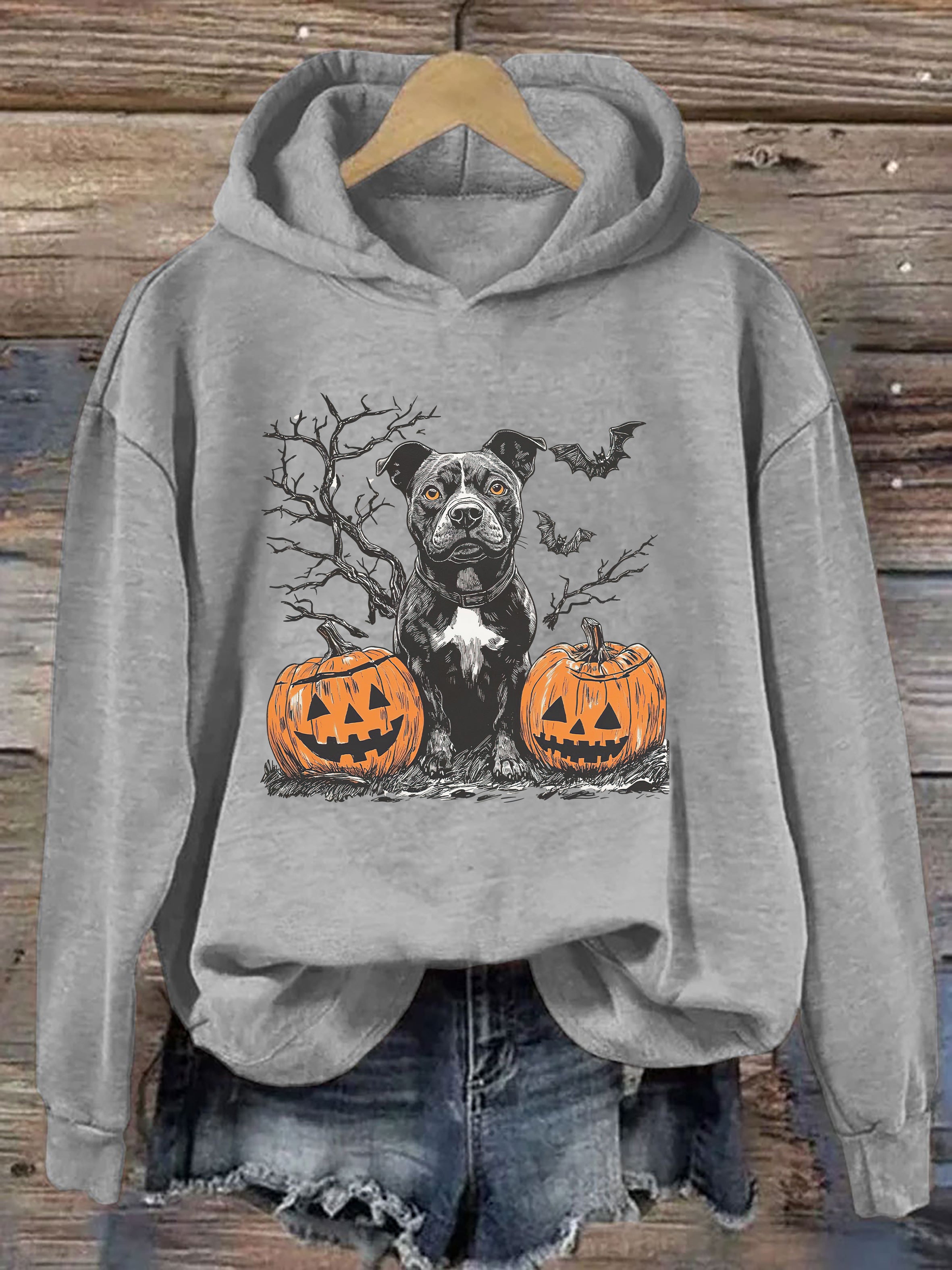 Pitbull Halloween Hoodie