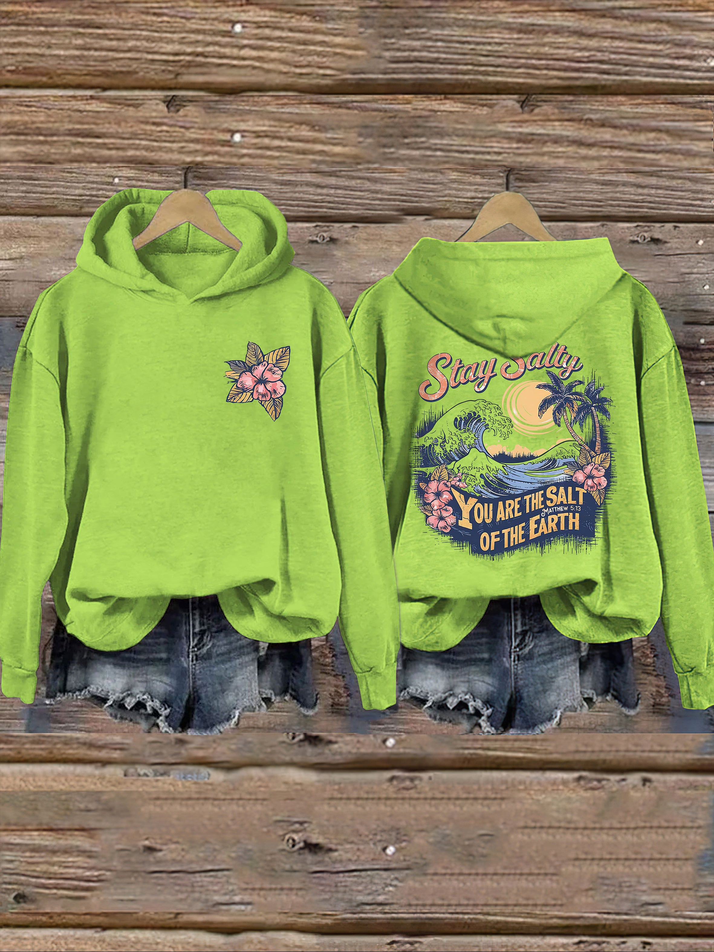 Salty Retro Christian Hoodie