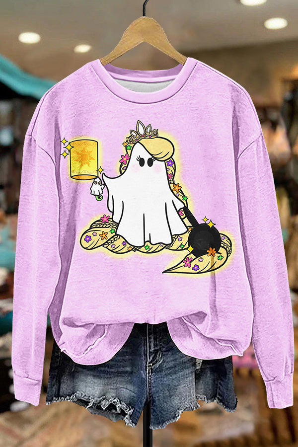 Halloween Rapunzel Ghost Sweatshirt