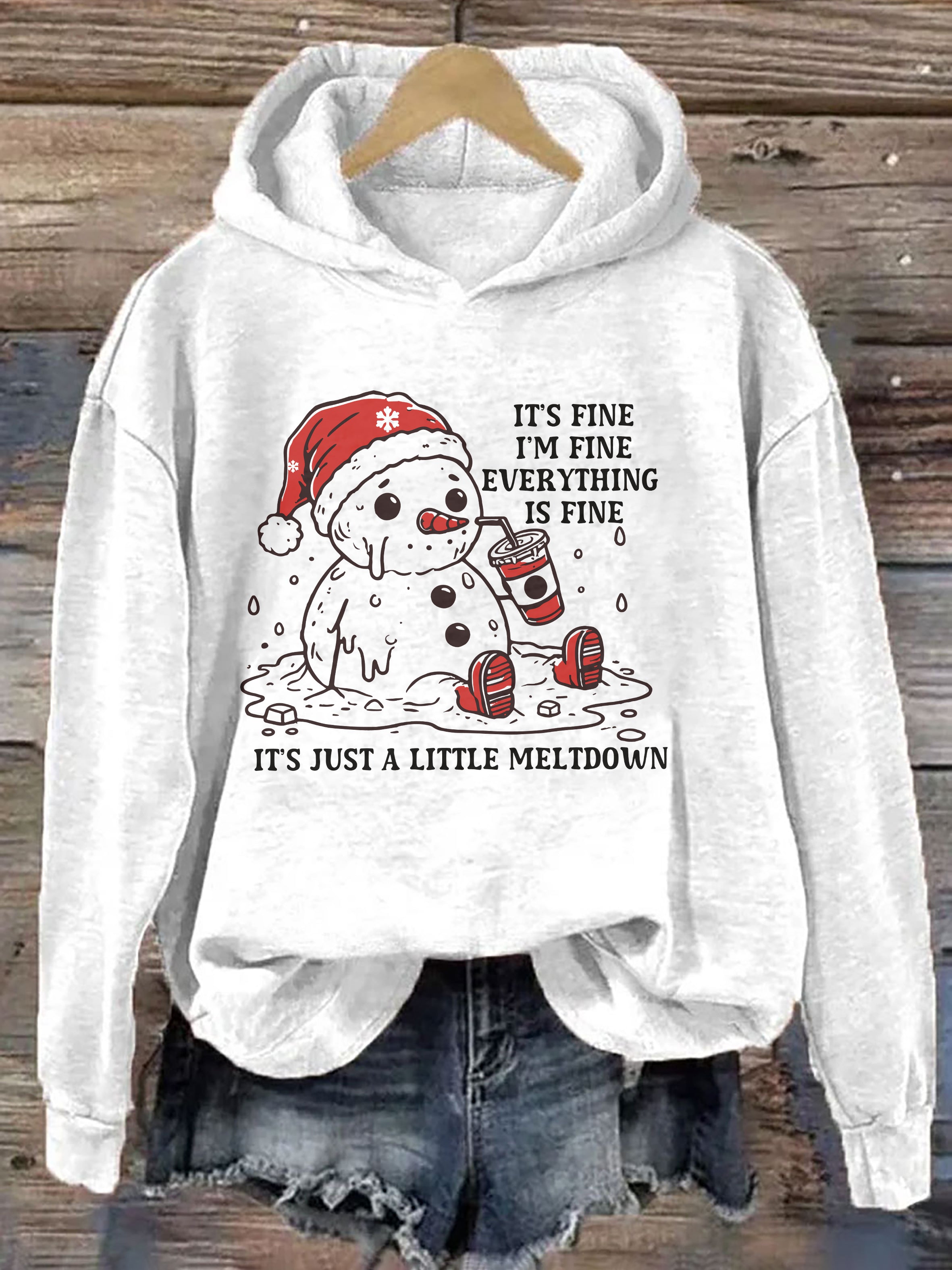 Funny Christmas Mental Health Hoodie