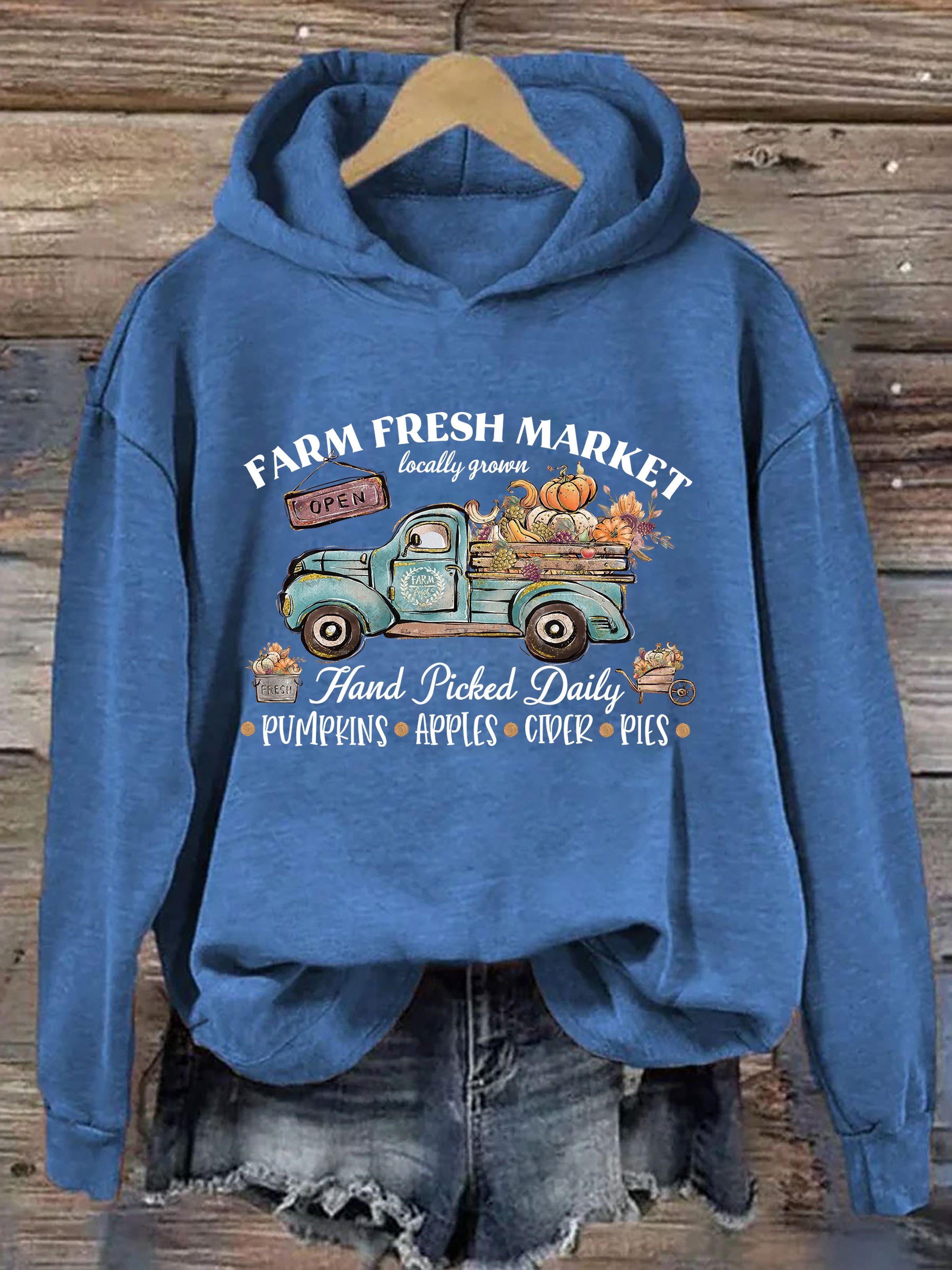 Farm Fresh Market Hand Picked Daily Hoodie