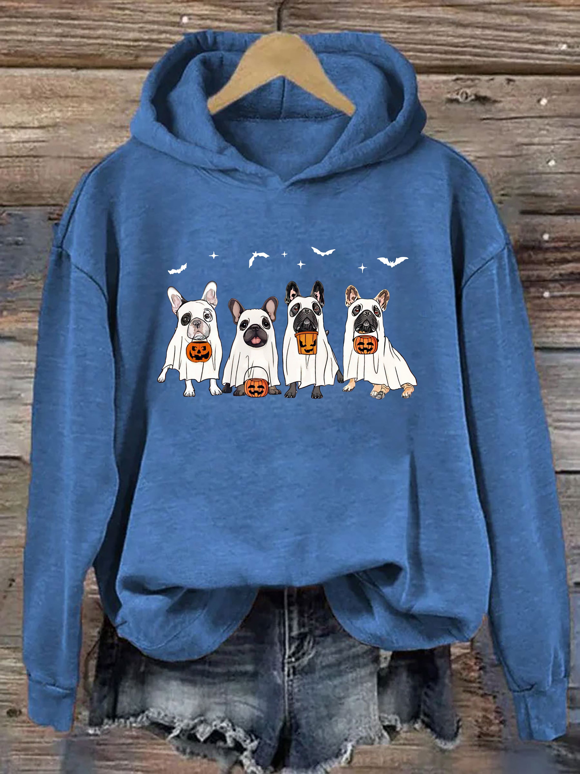 Frenchie Ghost Dog Hoodie