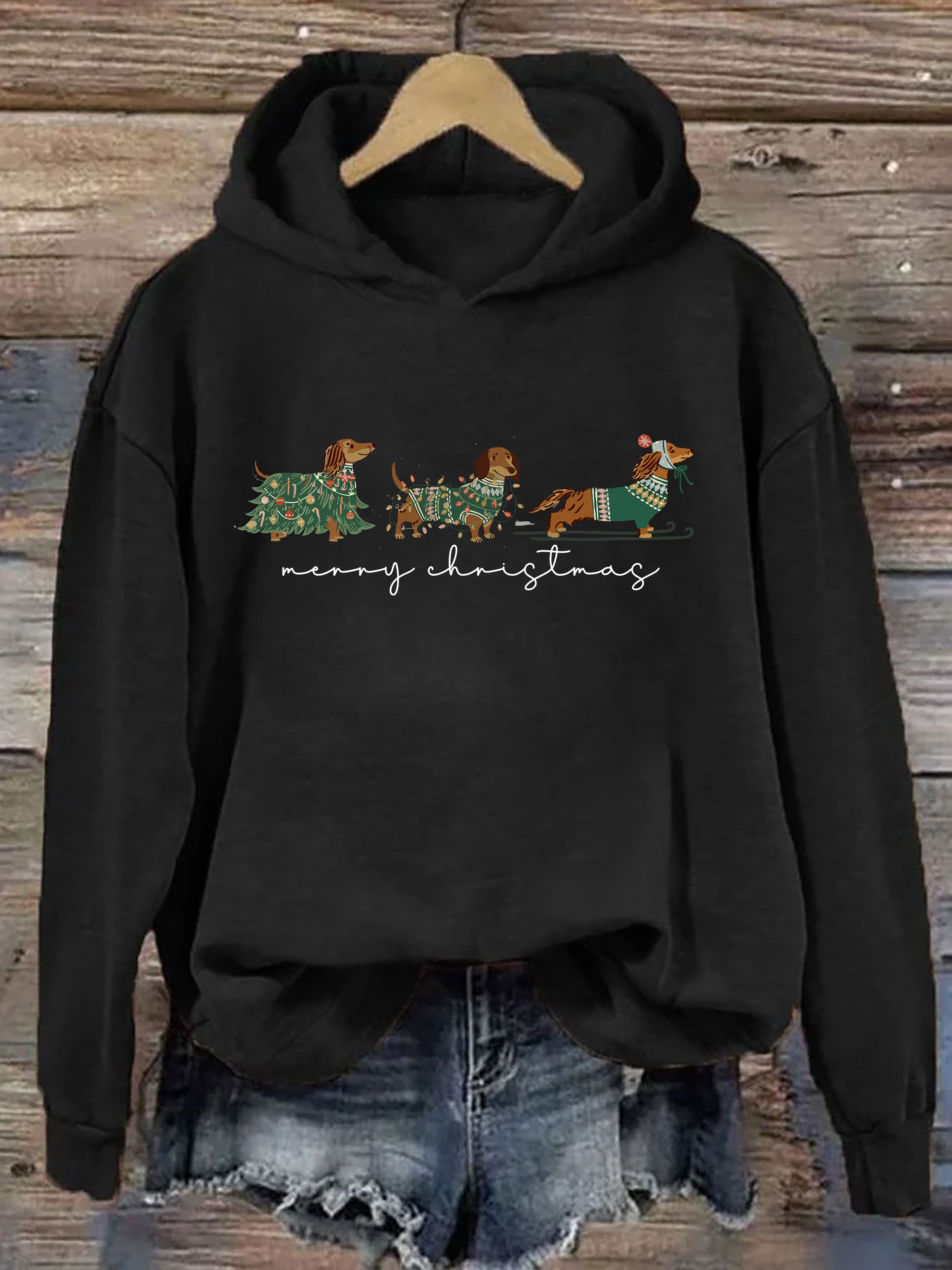 Christmas Dachshund Dog Hoodie