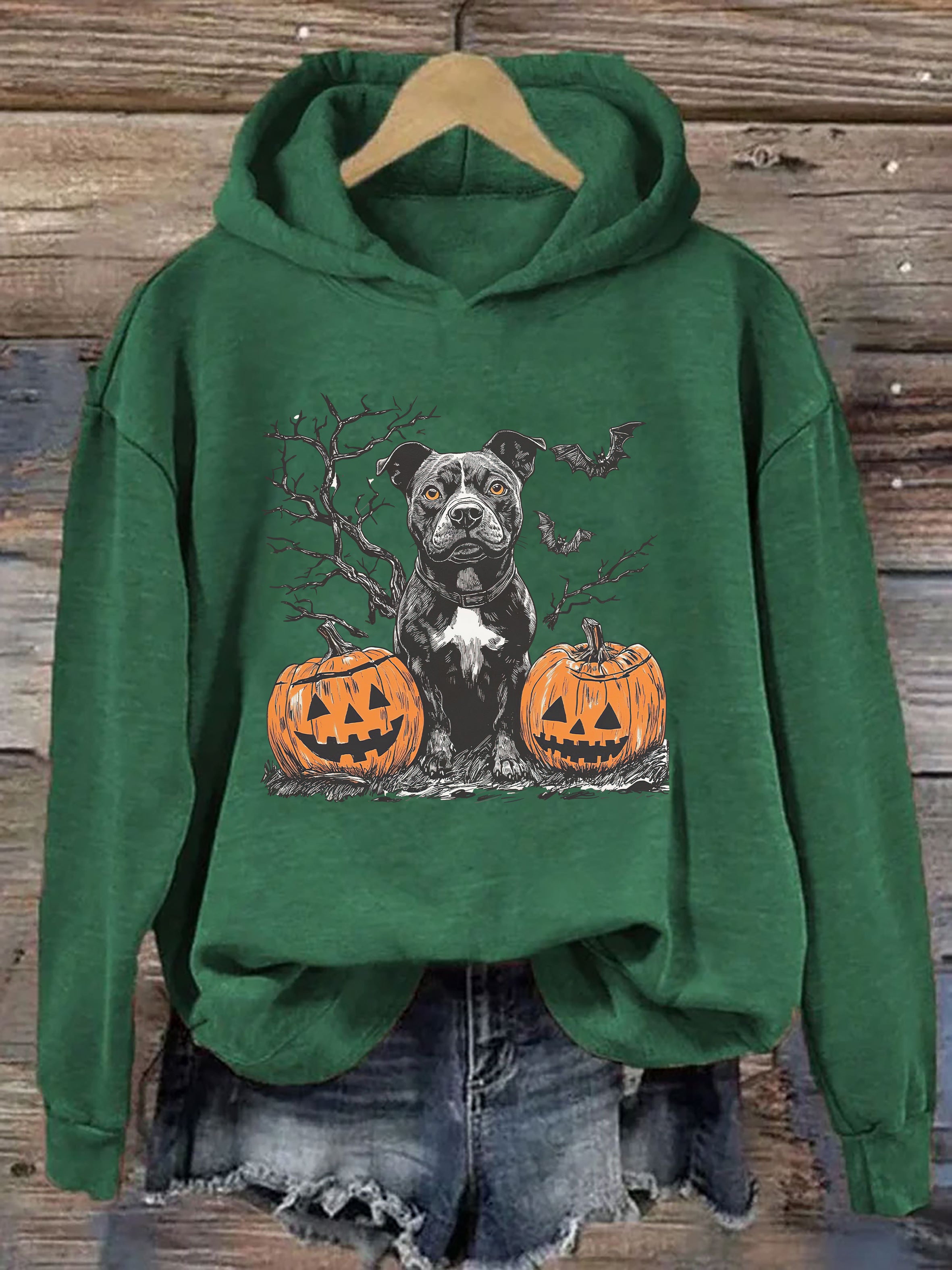 Pitbull Halloween Hoodie