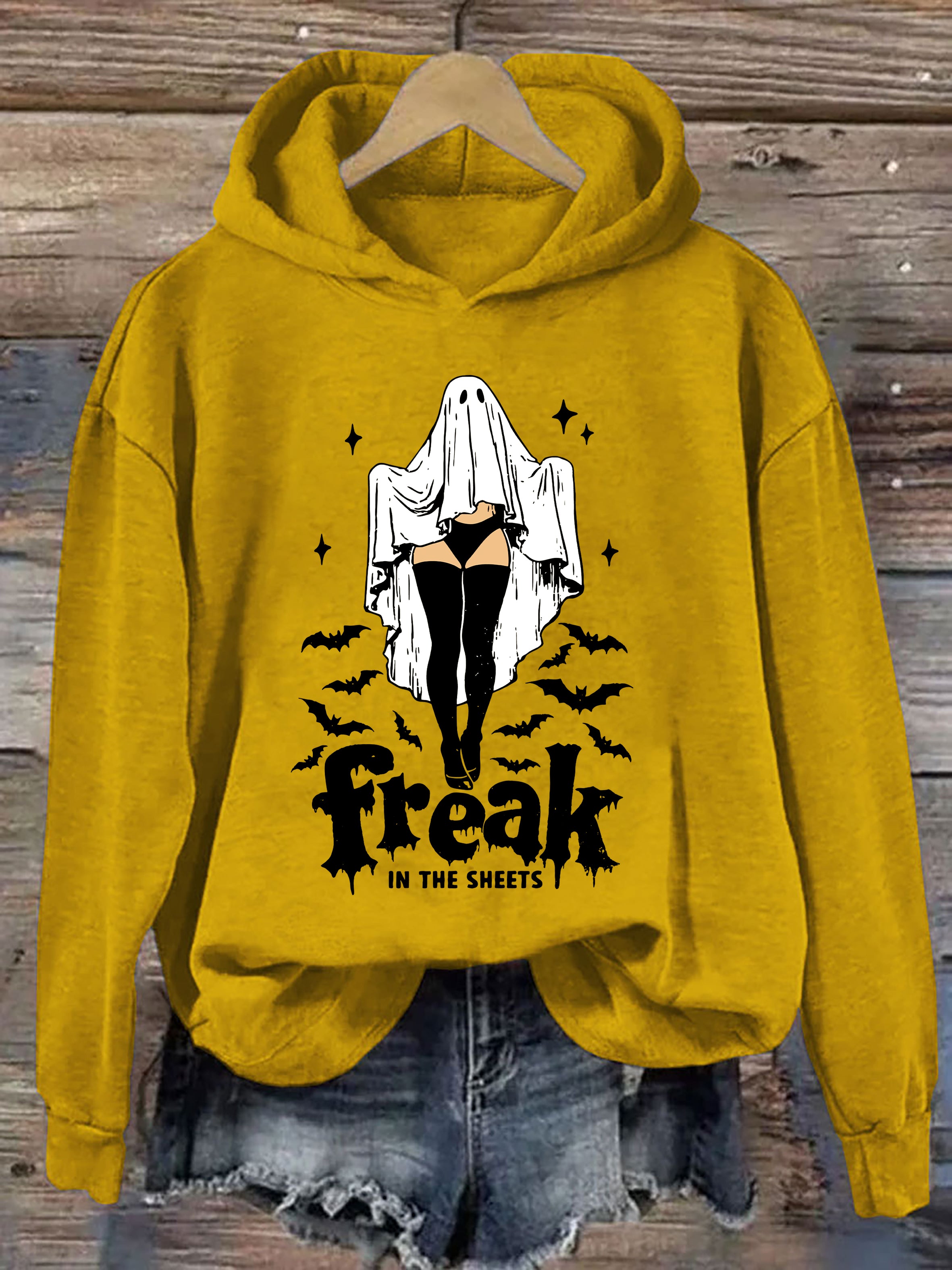 Funny Halloween Sheet Ghost Freak Hoodie
