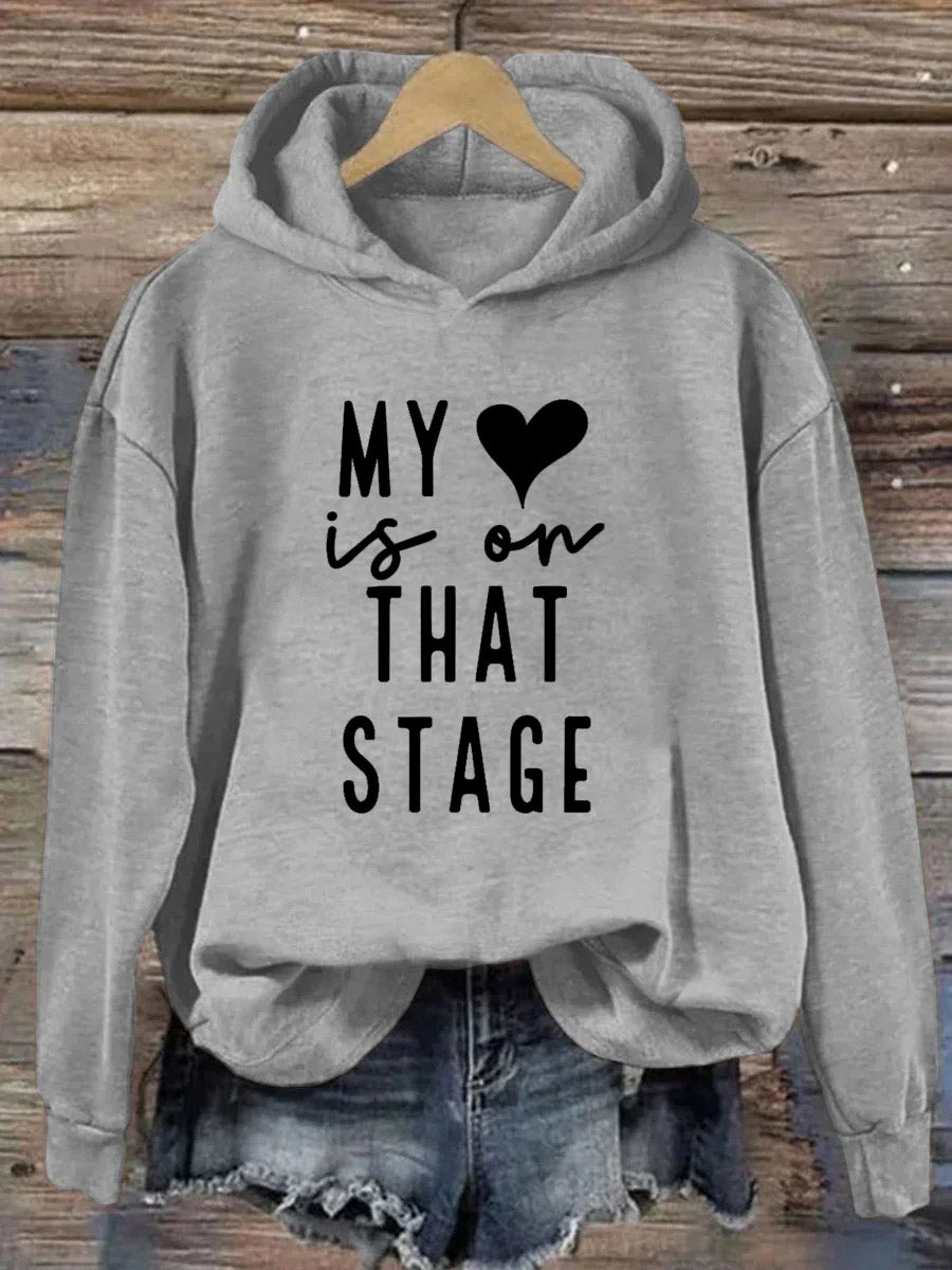 My Heart Is On That Stage Dance Mom Hoodie
