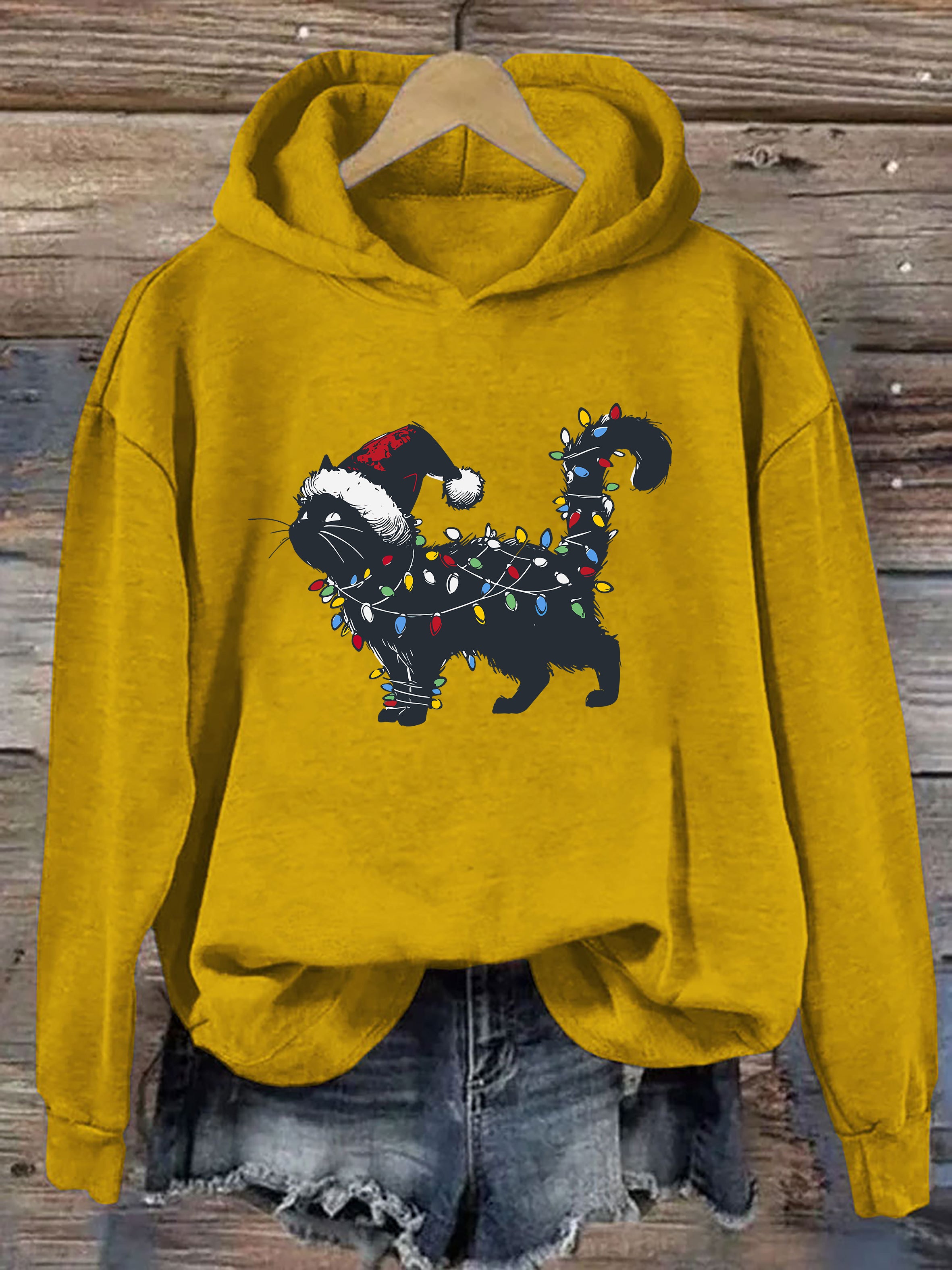 Cute Cat Christmas Hoodie