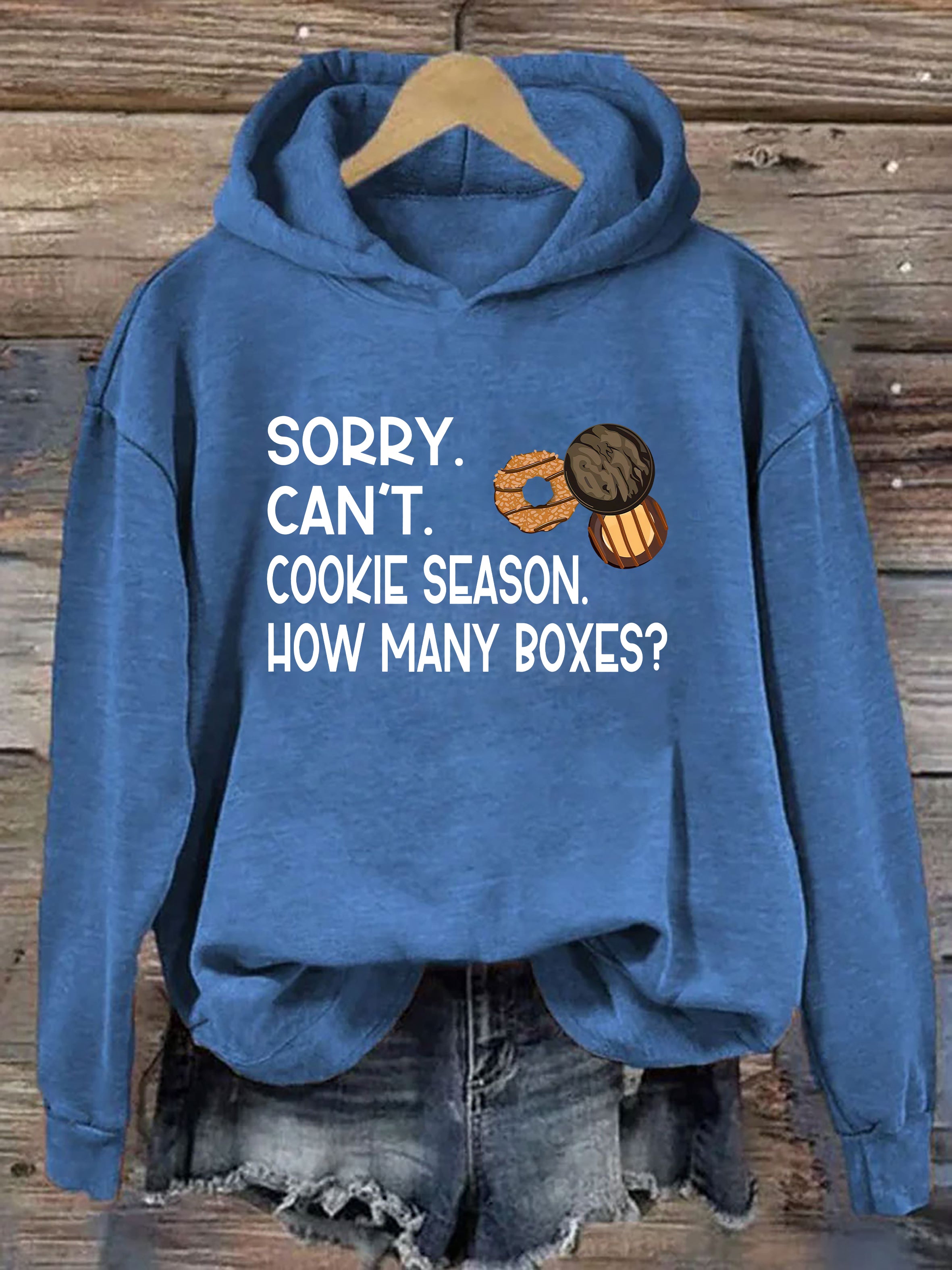 Sorry Can't Cookie Season How Many Boxes Hoodie