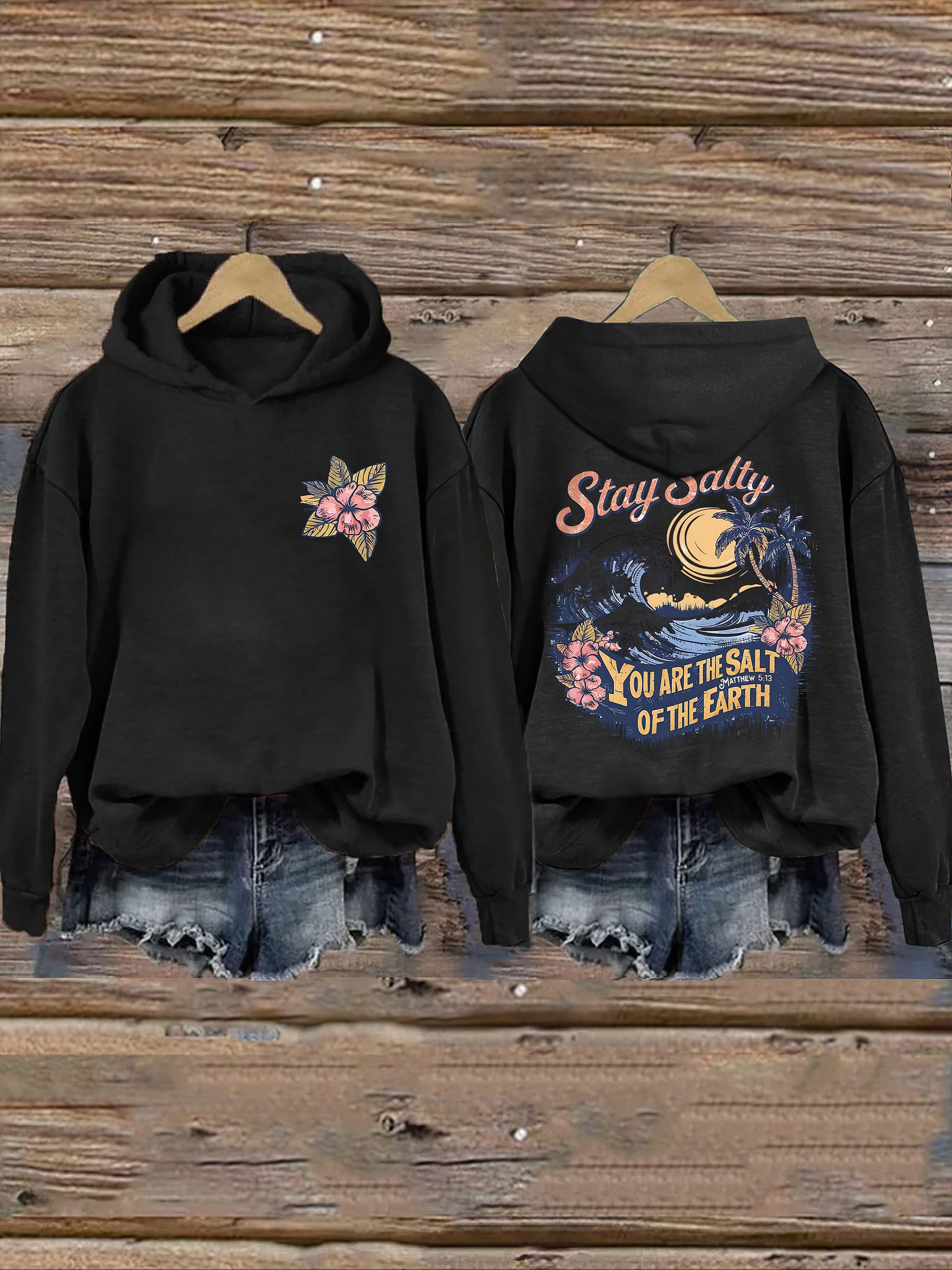 Salty Retro Christian Hoodie