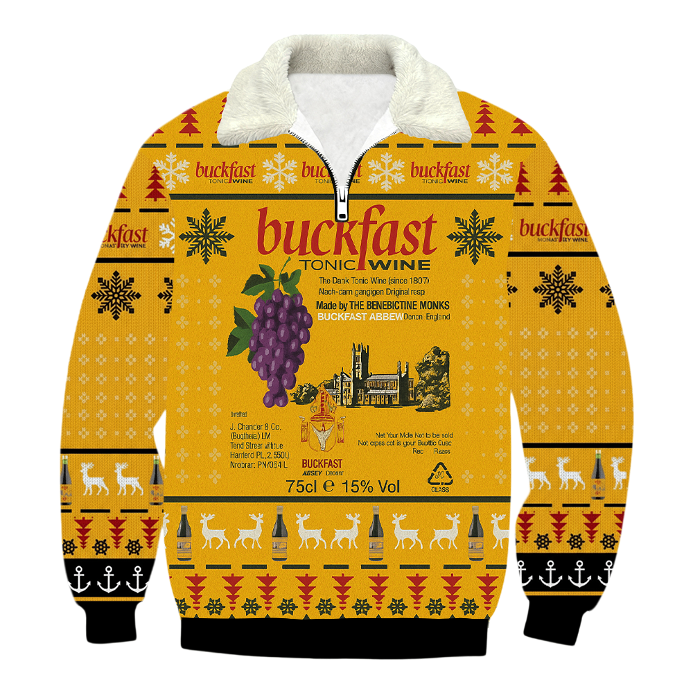 Buckfast 1/4 Zip Stand Collar Sweatshirt