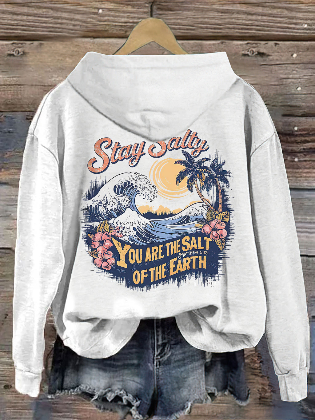 Salty Retro Christian Hoodie