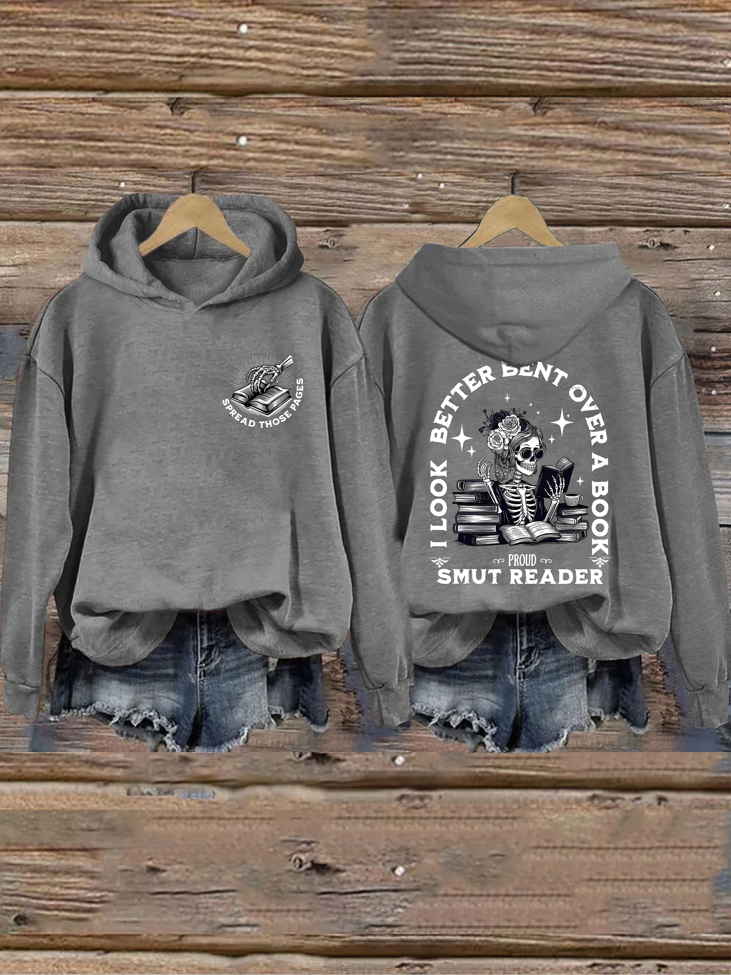 I Look Better Bent Over A Book Hoodie