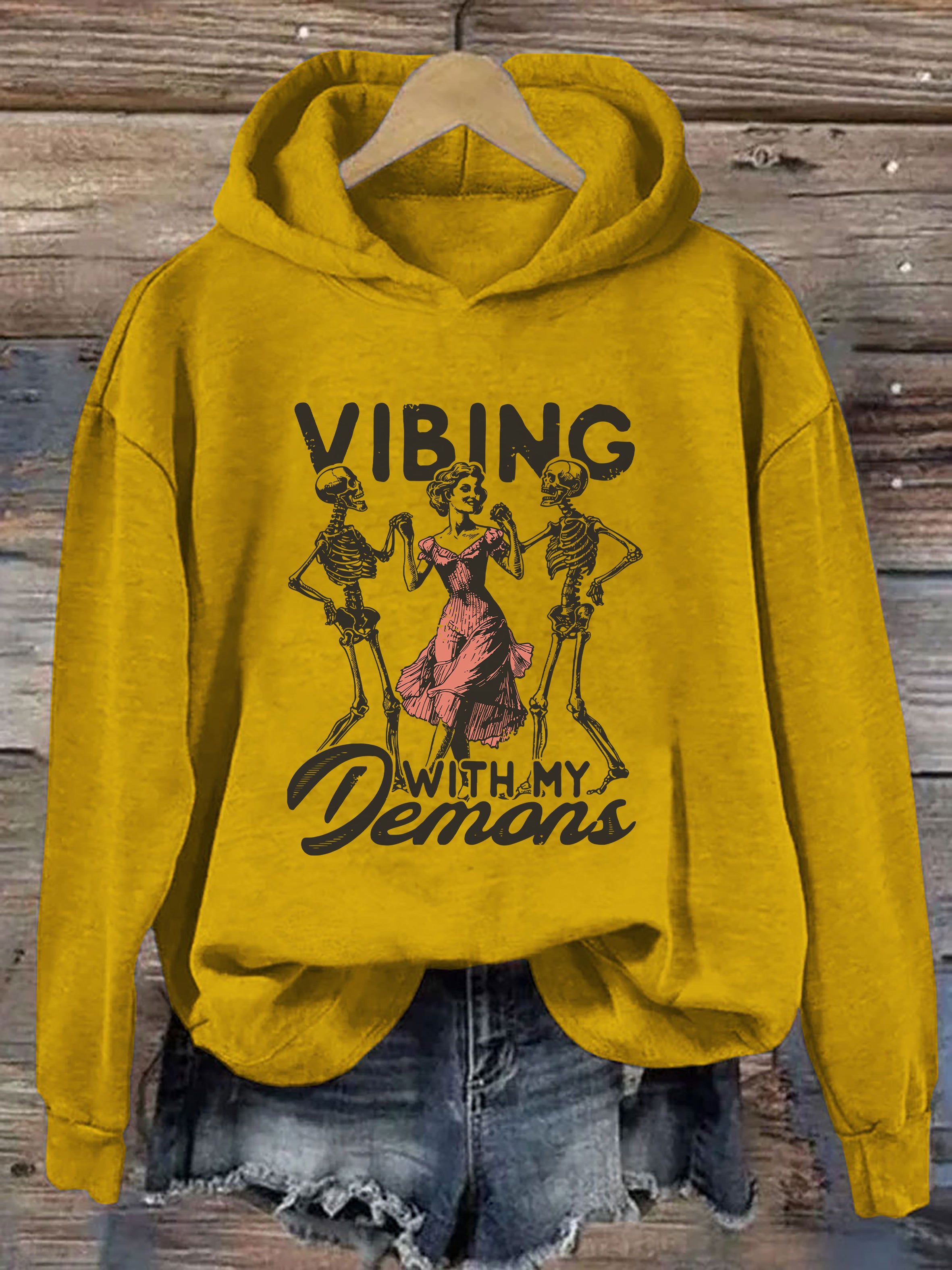 Vibing With My Demons Hoodie