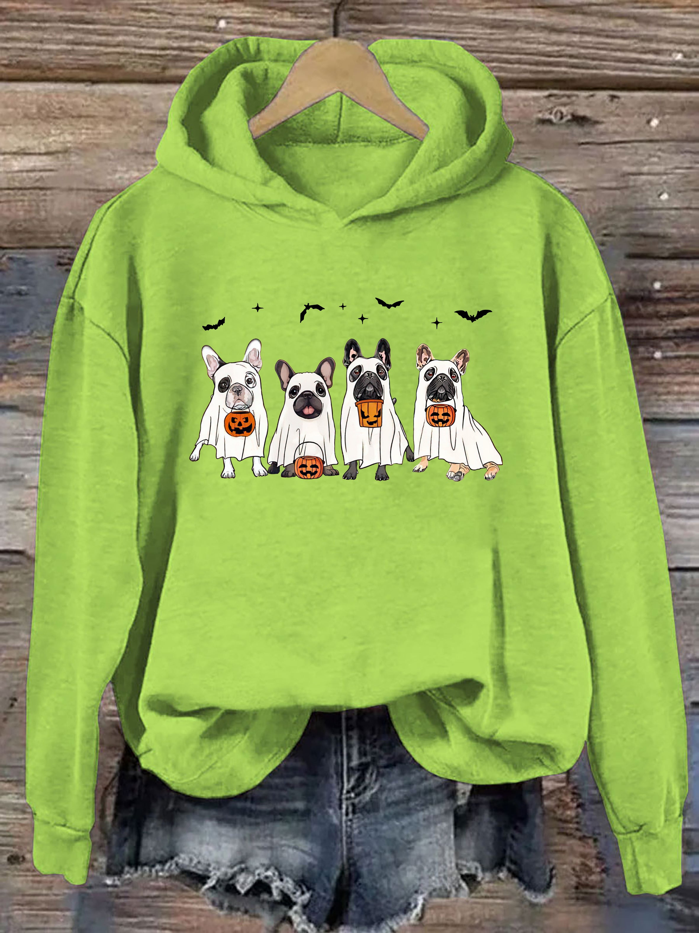 Frenchie Ghost Dog Hoodie