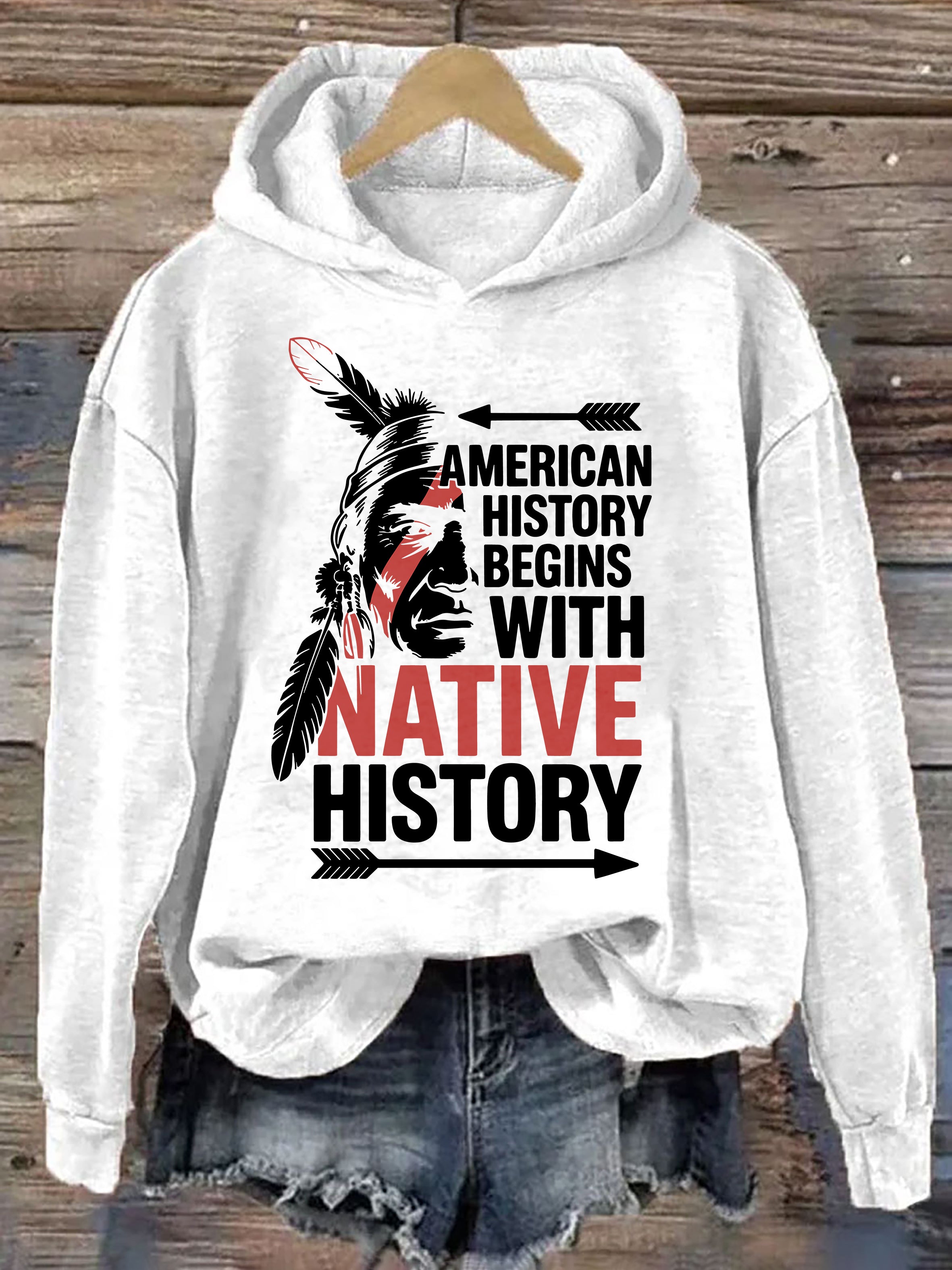 American History Begins With Native Pride Hoodie