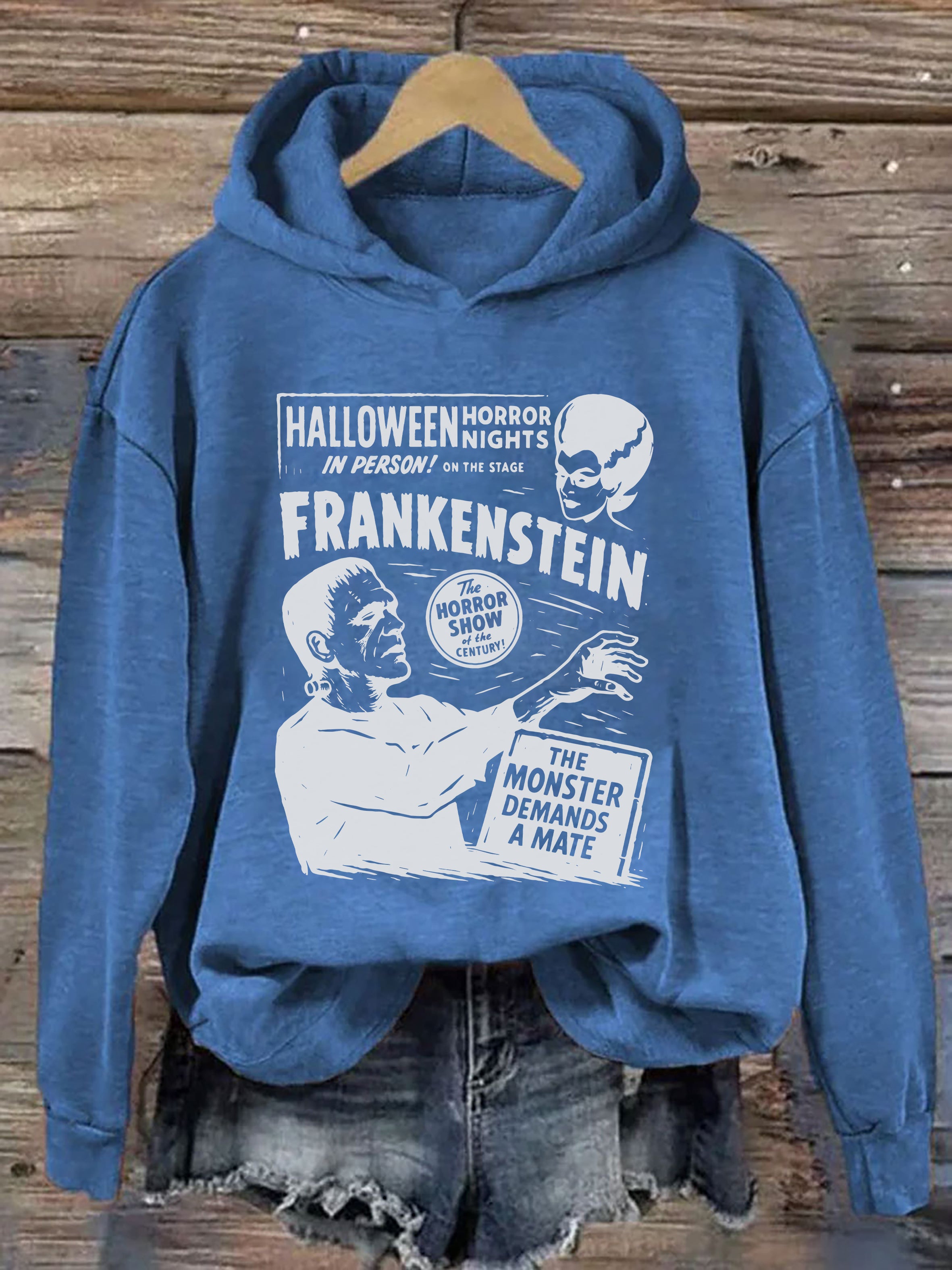 Frankenstein Cozy Halloween Hoodie