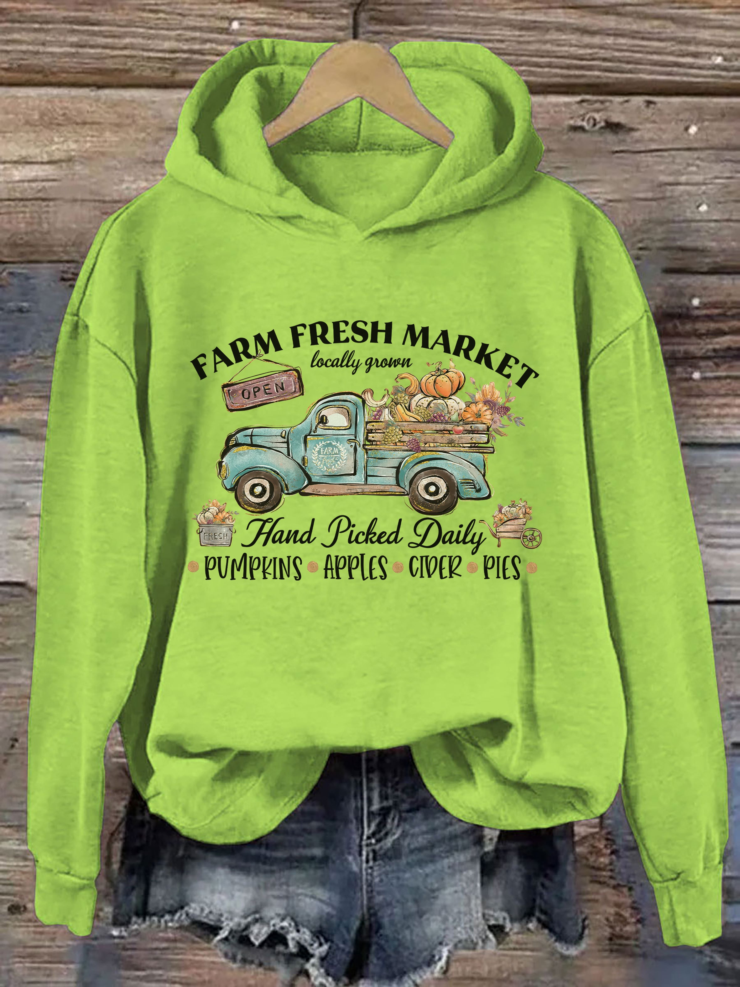 Farm Fresh Market Hand Picked Daily Hoodie