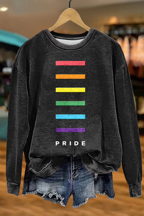 Cozy Pride Month LGBTQ Print Sweatshirt