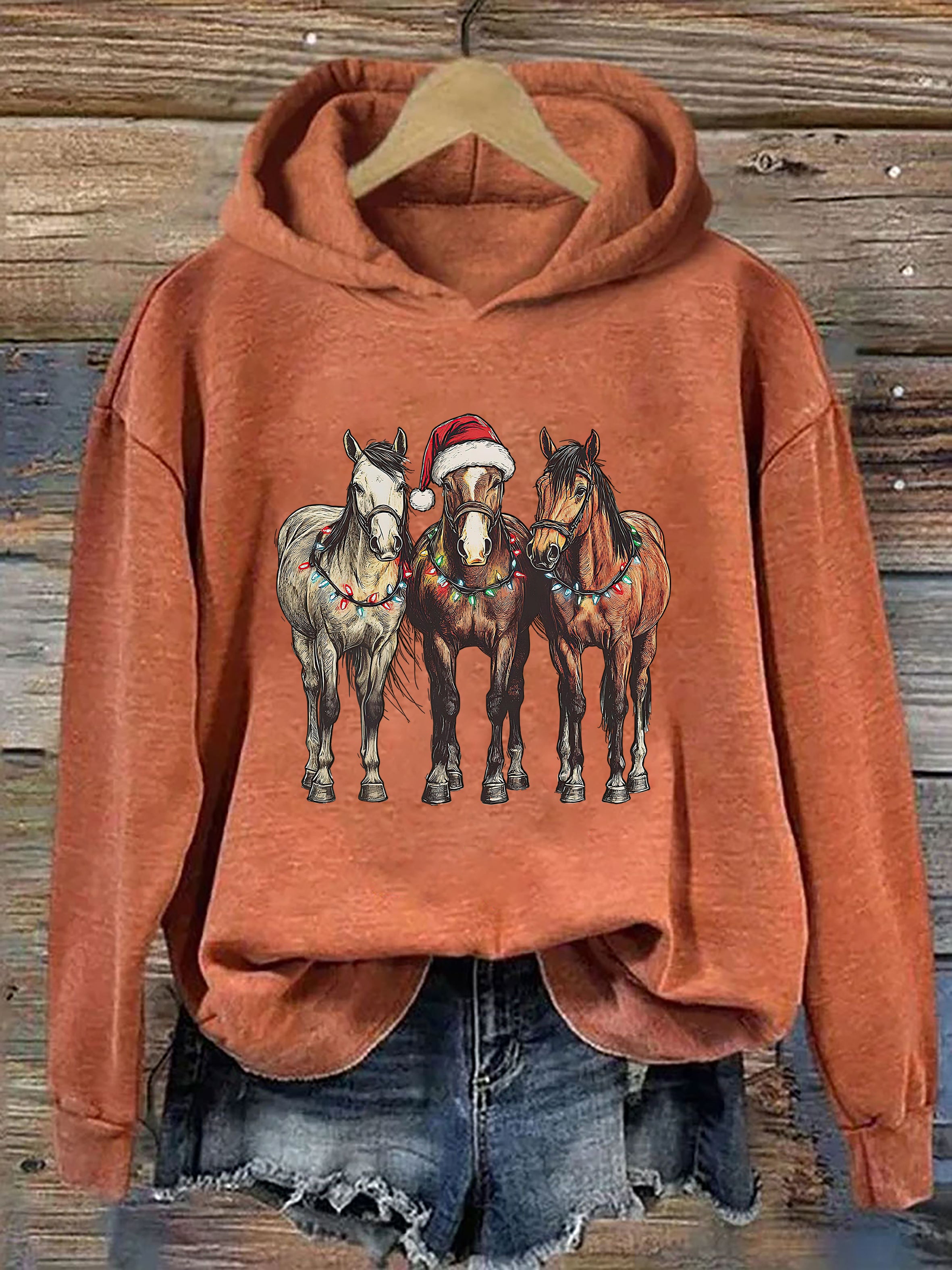 Horse Christmas Hoodie