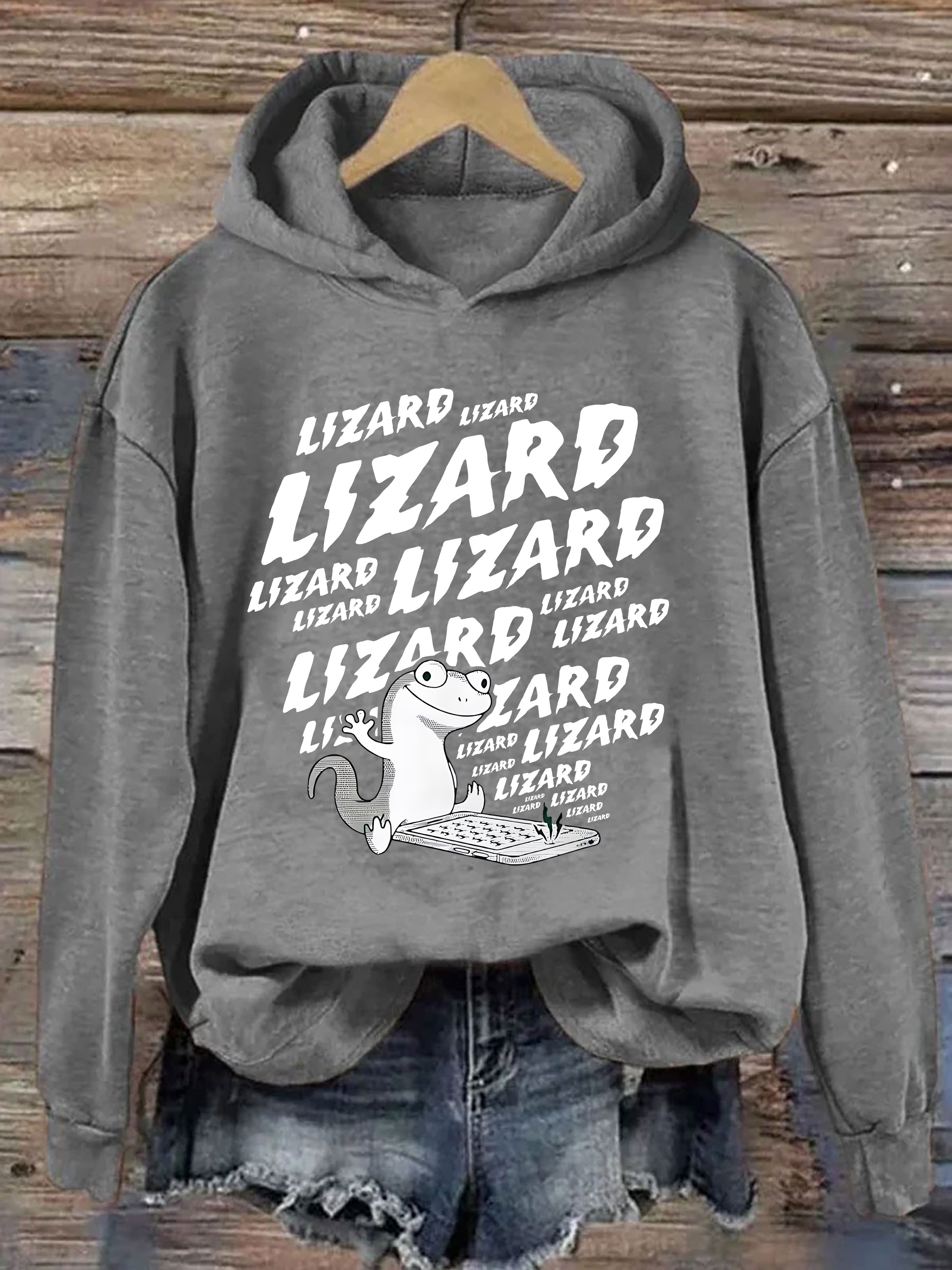 Lizard Wizard Lizard Meme Hoodie