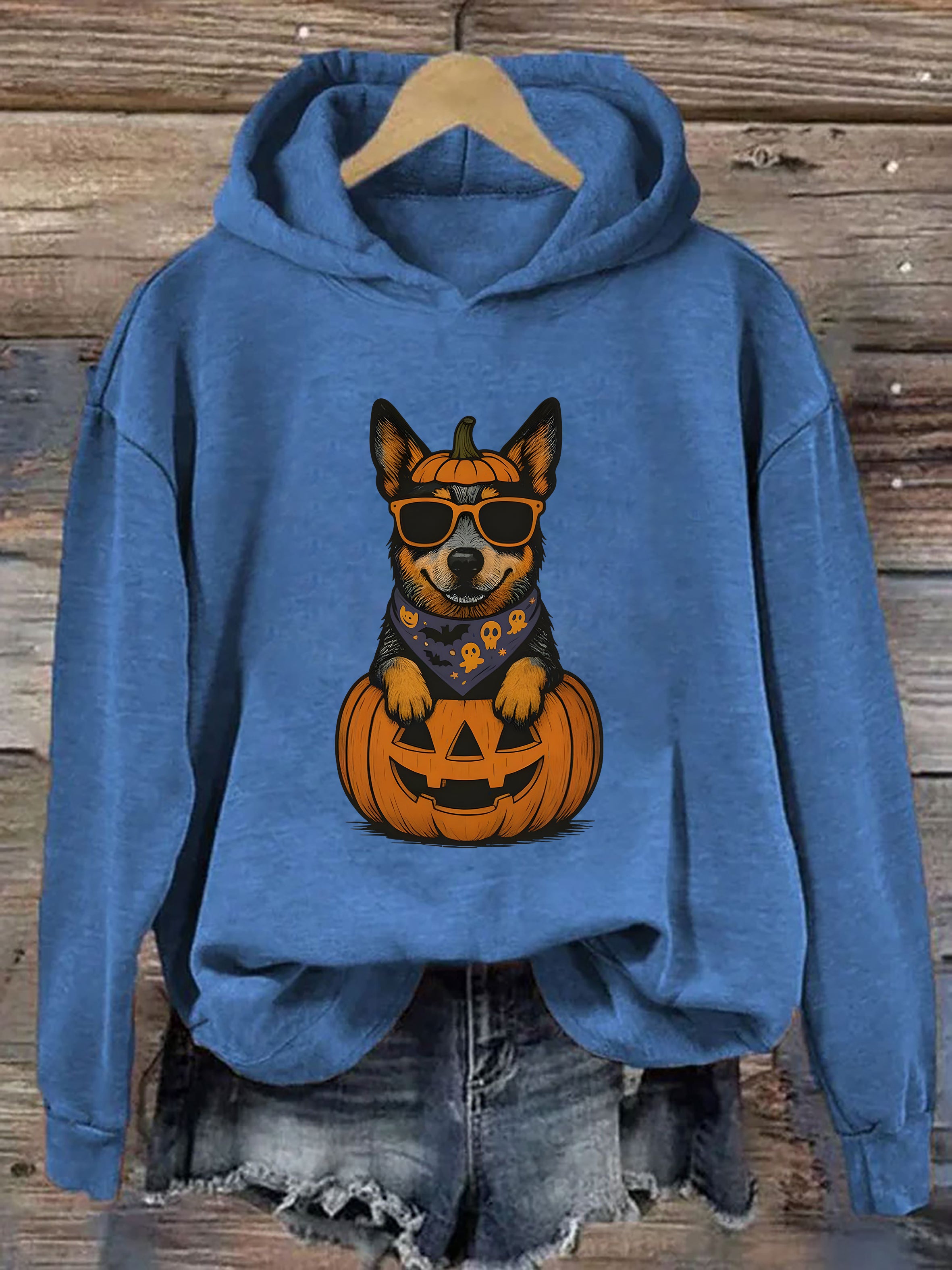 Blue Heeler Halloween Hoodie