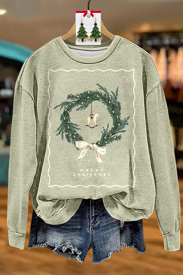 Christmas Wreath Sweatshirt