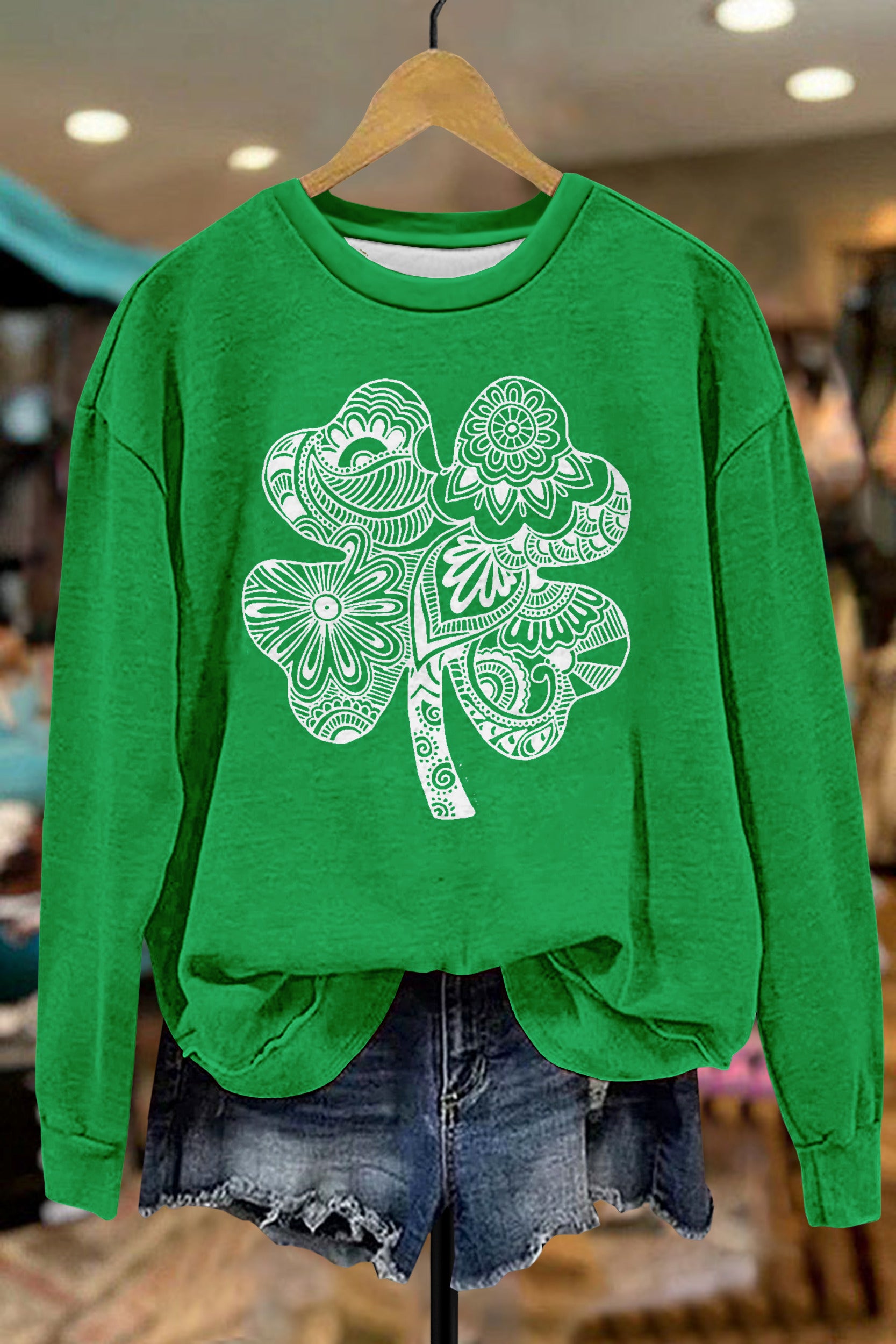 St. Patricks Day Print Sweatshirt