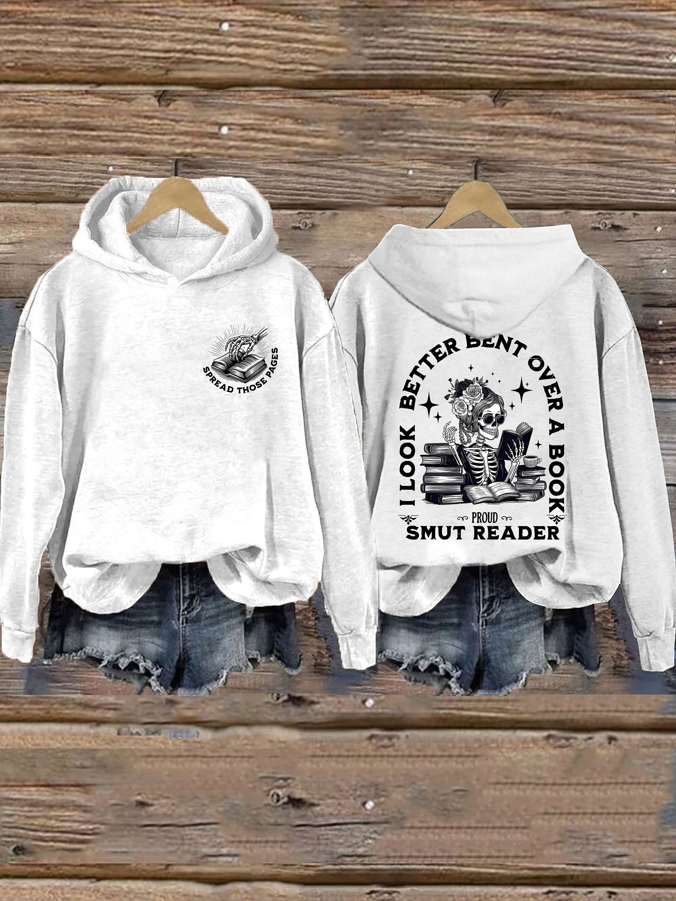 I Look Better Bent Over A Book Hoodie