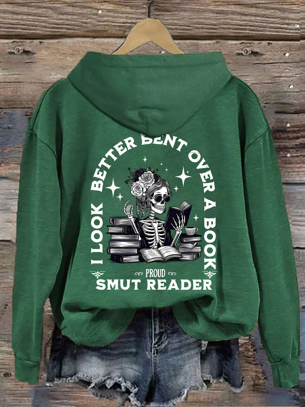 I Look Better Bent Over A Book Hoodie