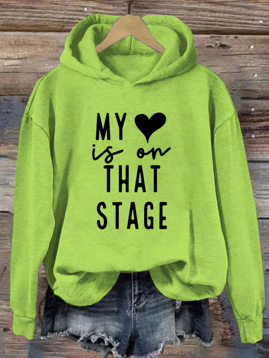 My Heart Is On That Stage Dance Mom Hoodie