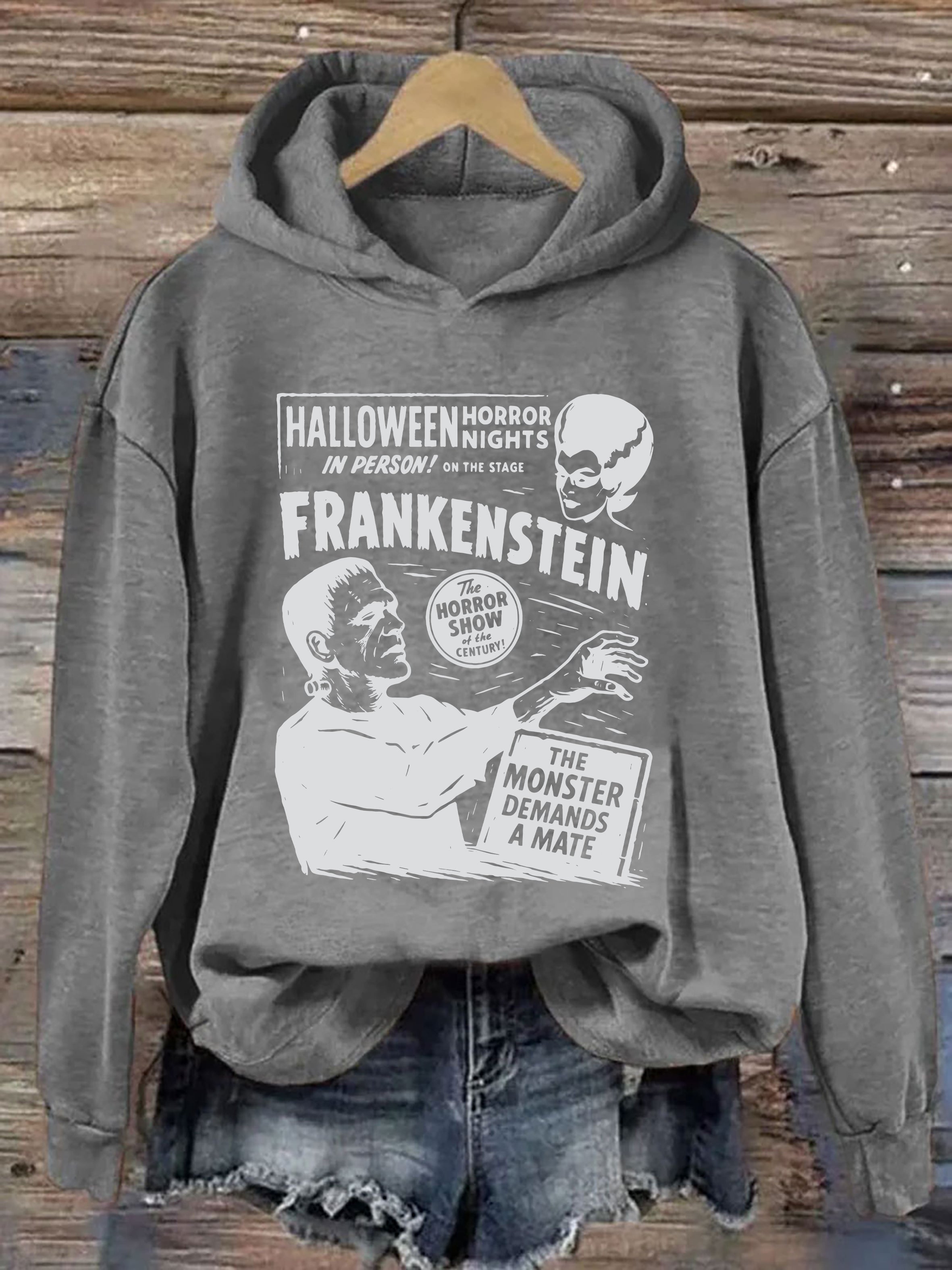 Frankenstein Cozy Halloween Hoodie