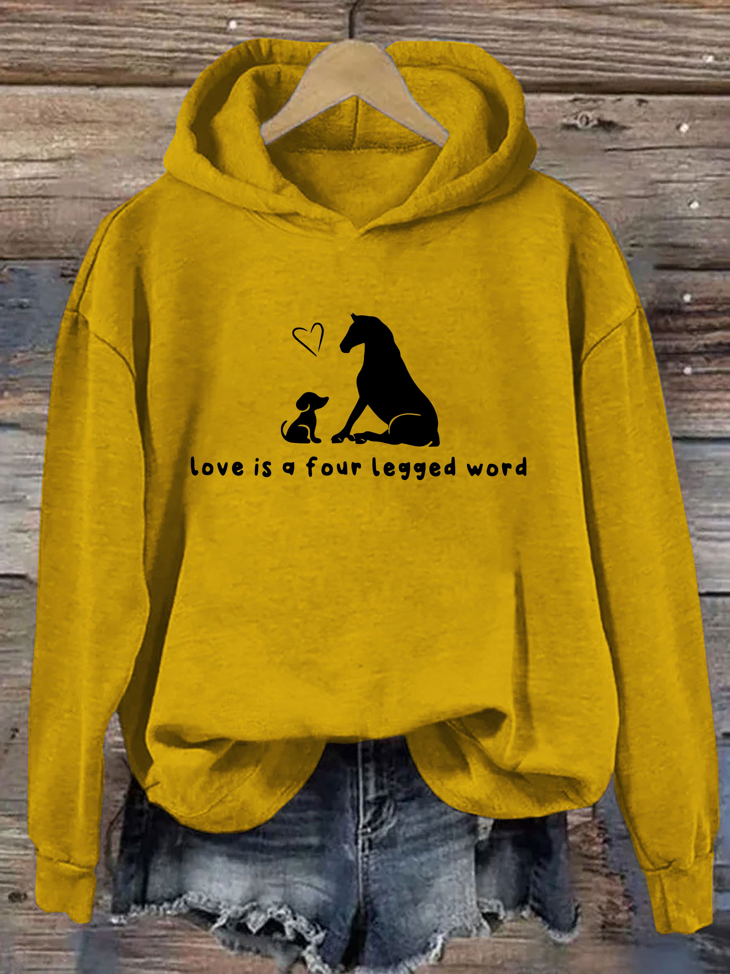 Love Is A Four Legged Word Hoodie