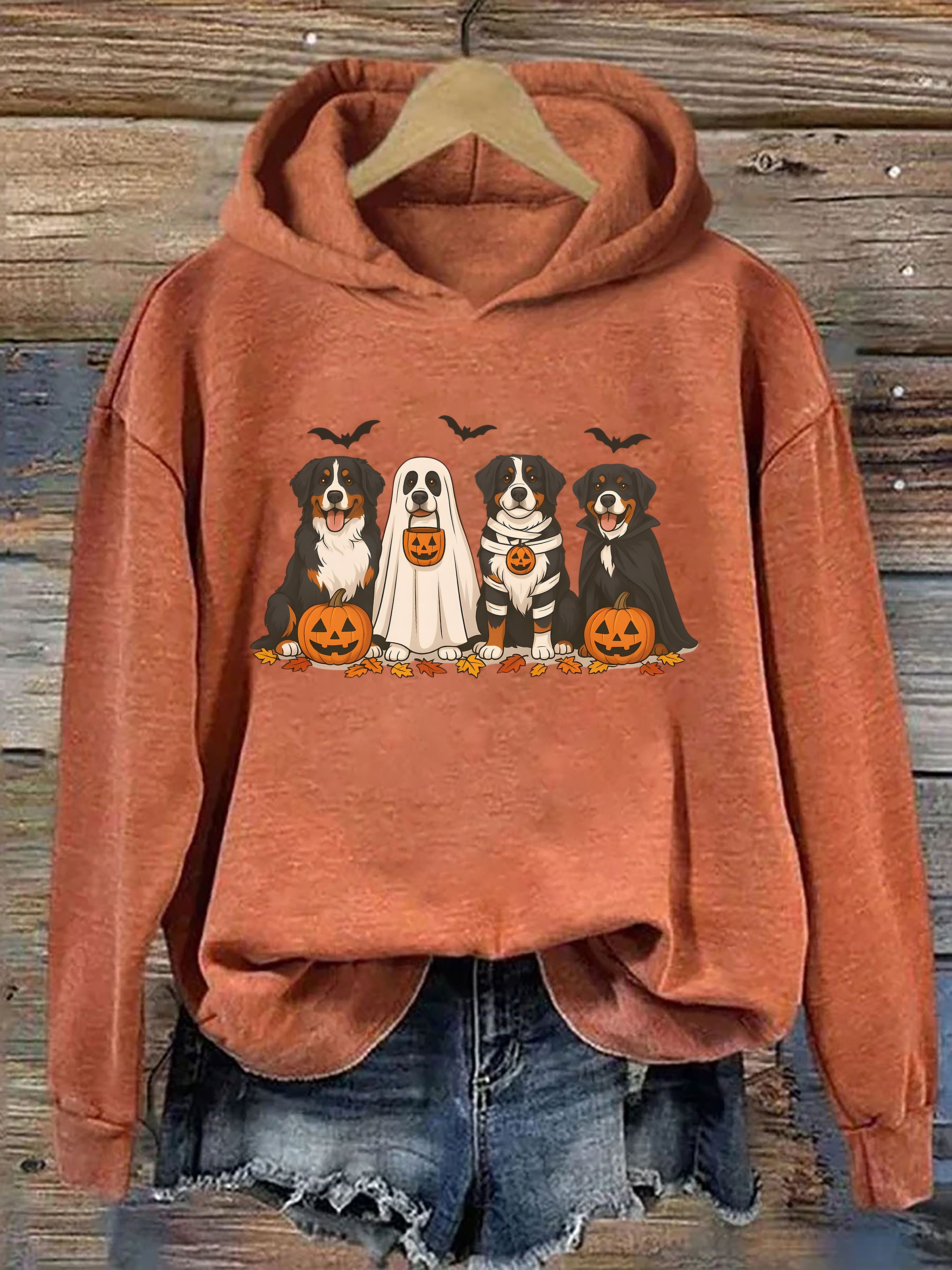 Bernese Mountain Dog Halloween Hoodie