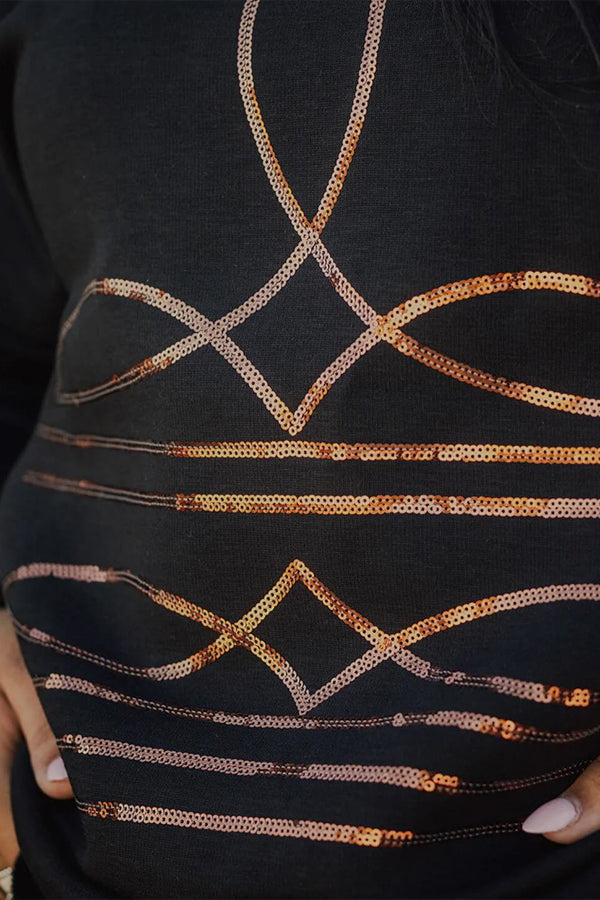 Boot-Stitched Sweatshirt